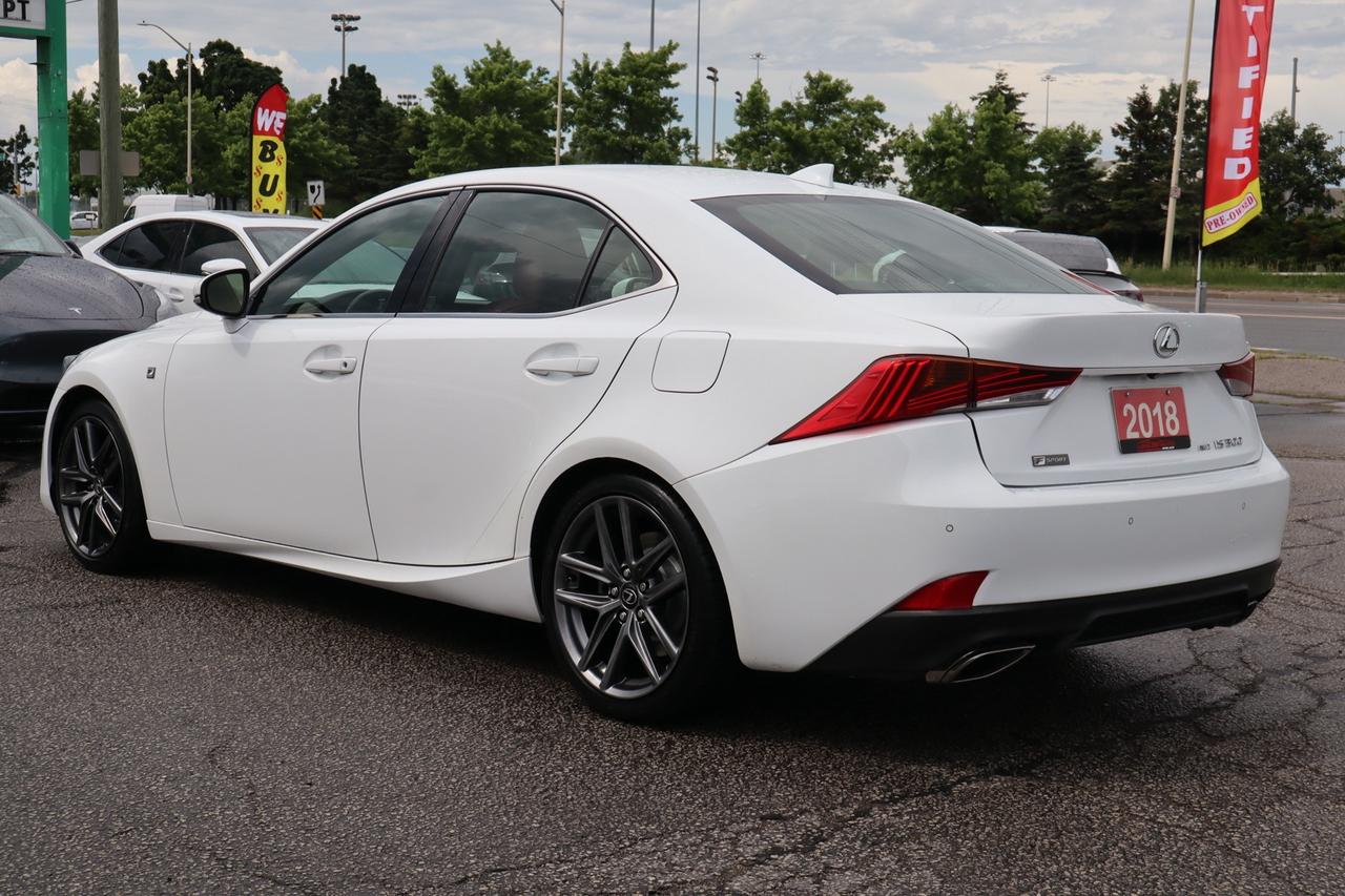 2018 Lexus IS 300 AWD F-Sport Red Interior Photo