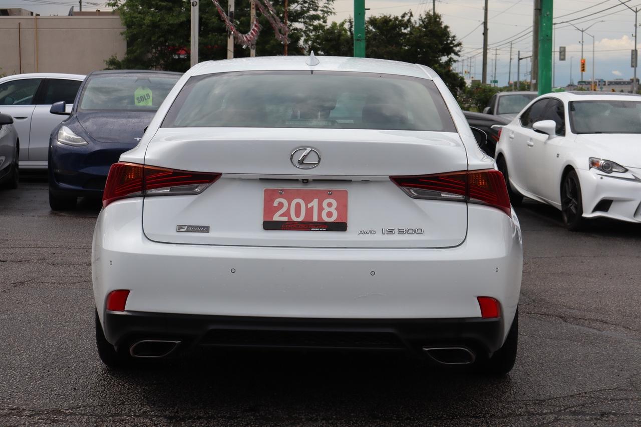 2018 Lexus IS 300 AWD F-Sport Red Interior Photo