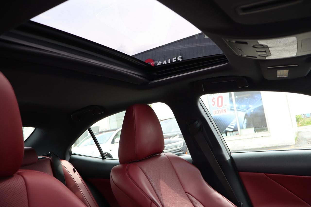 2018 Lexus IS 300 AWD F-Sport Red Interior Photo