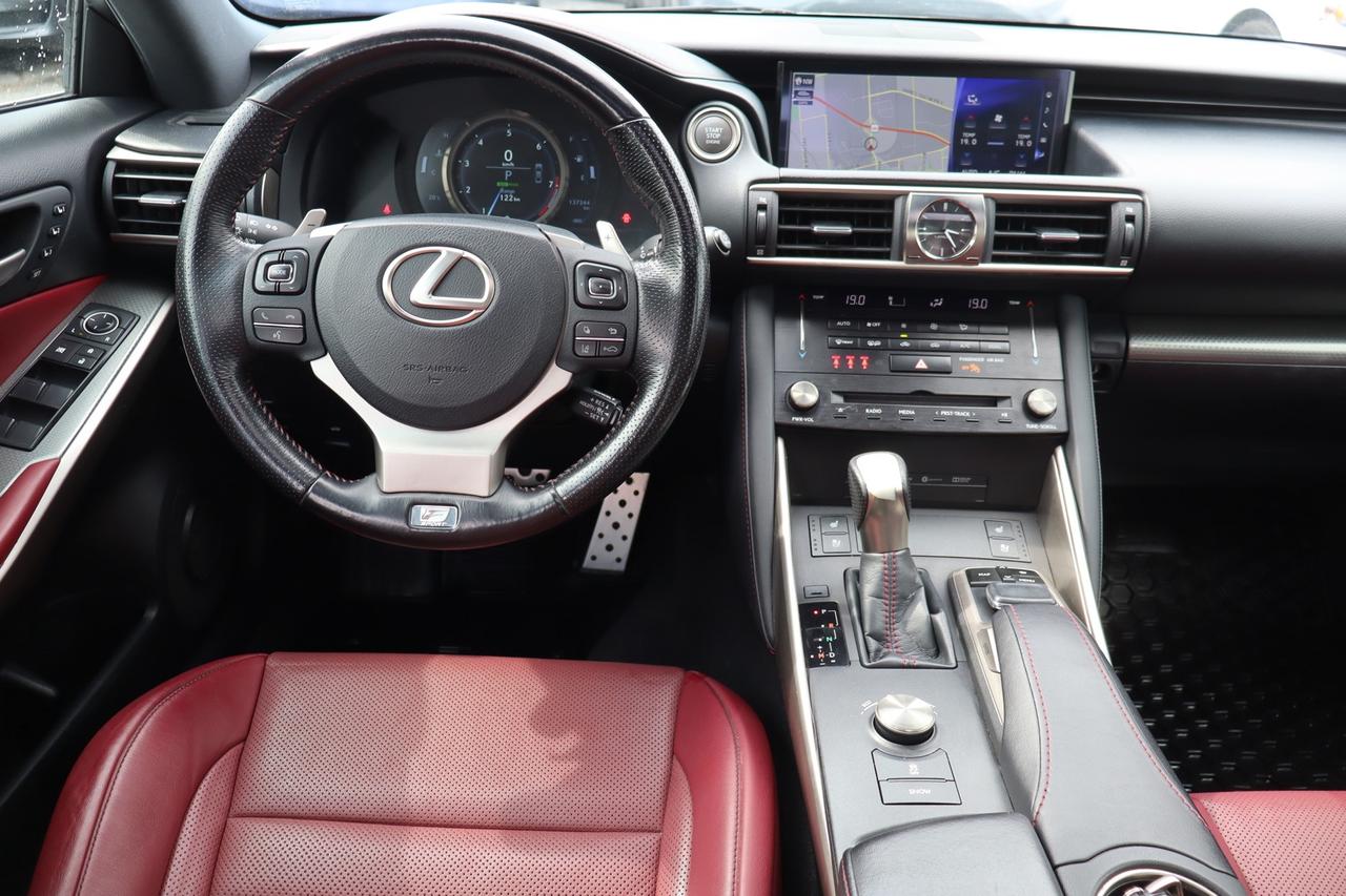 2018 Lexus IS 300 AWD F-Sport Red Interior Photo
