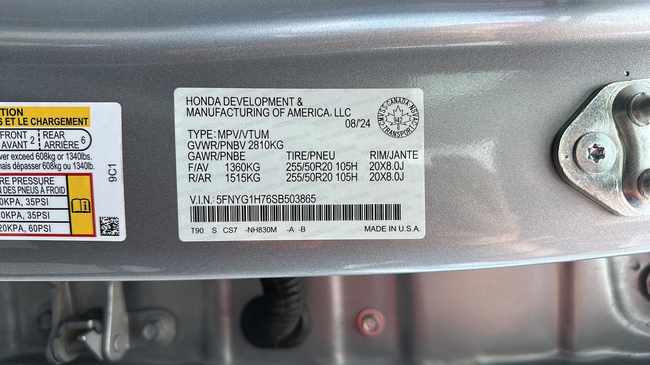 2025 Honda Pilot Touring AWD Photo