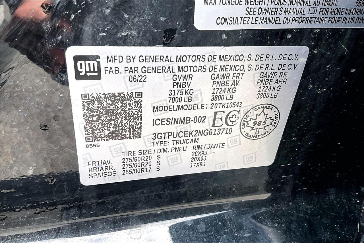 2022 GMC Sierra 1500 ELEVATION 4WD   CLEAN CARFAX   1 OWNER   BEDLINER Photo