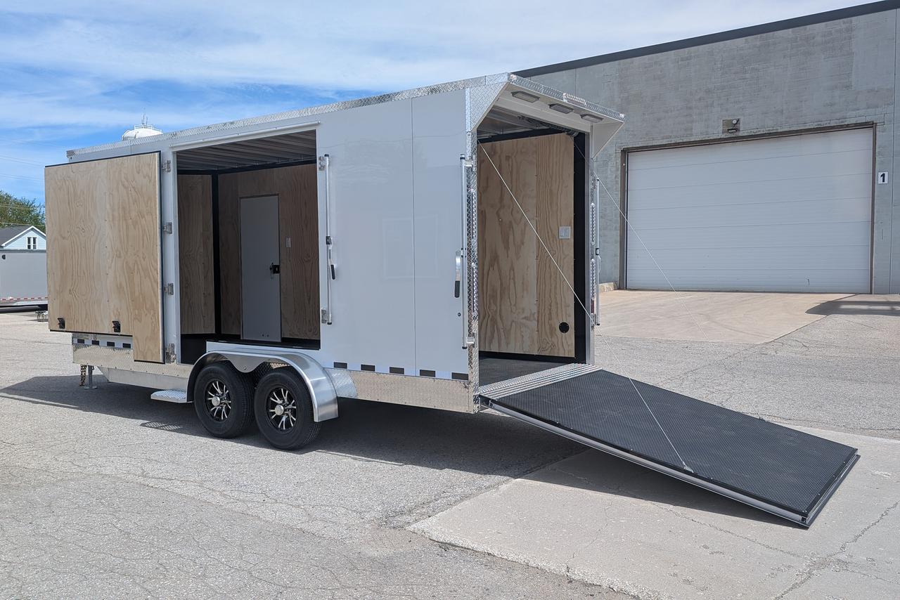 2026 Canadian Trailer Company 7x18 V-Nose Cargo Trailer Aluminum Tandem Axle Photo22