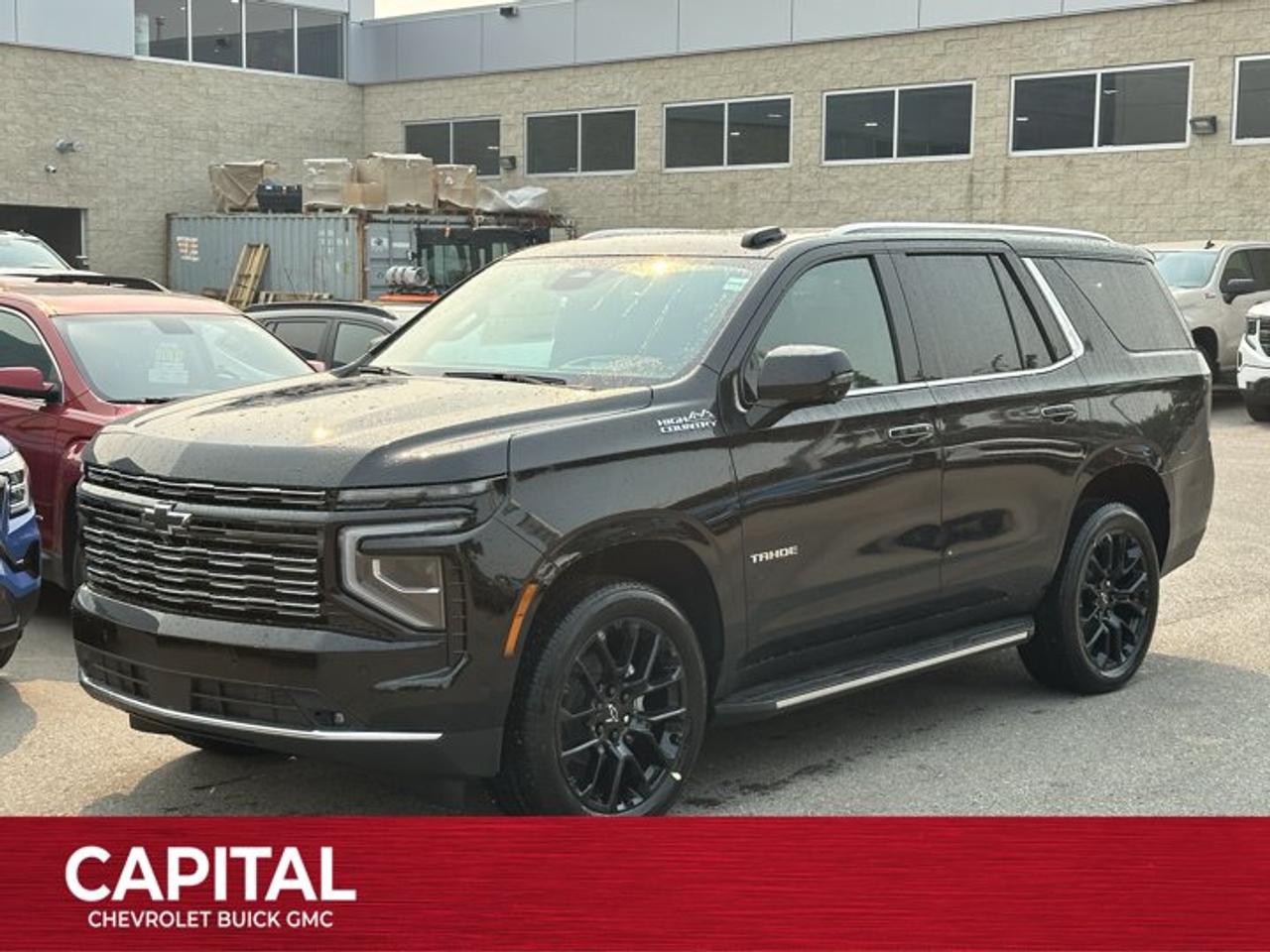 This Chevrolet Tahoe delivers a Gas V8 6.2L/ engine powering this Automatic transmission. ENGINE, 6.2L ECOTEC3 V8 with Dynamic Fuel Management, Direct Injection and Variable Valve Timing, includes aluminum block construction (420 hp [313 kW] @ 5600 rpm, 460 lb-ft of torque [624 Nm] @ 4100 rpm) (STD), Wireless Phone Charging, for portable devices, Wireless Apple CarPlay/Wireless Android Auto.* This Chevrolet Tahoe Features the Following Options *Wipers, front intermittent, Rainsense, Wiper, rear intermittent with washer, Windshield, solar absorbing, Windows, power with rear Express-Down, Window, power with front passenger Express-Up/Down, Window, power with driver Express-Up/Down, Wi-Fi Hotspot capable (Terms and limitations apply. See onstar.ca or dealer for details.), Wheels, 22 x 9 (55.9 cm x 22.9 cm) bright machined aluminum and painted After Midnight (Includes (SFE) wheel locks, LPO.), Wheel, full-size spare, 17 (43.2 cm) steel, Warning tones headlamp on, driver and right-front passenger seat belt unfasten and turn signal on.* Visit Us Today *For a must-own Chevrolet Tahoe come see us at Capital Chevrolet Buick GMC Inc., 13103 Lake Fraser Drive SE, Calgary, AB T2J 3H5. Just minutes away!