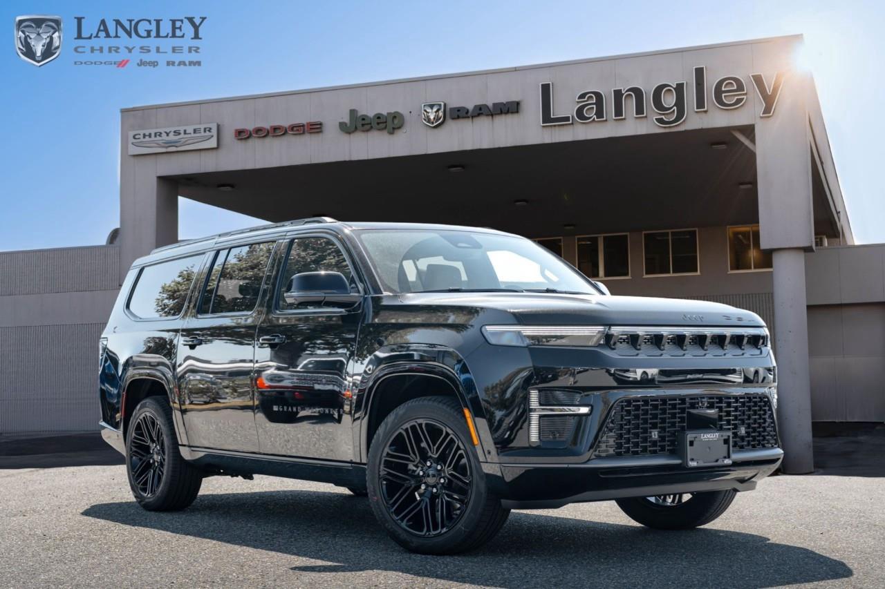 <p><strong>2026 Jeep Grand Wagoneer L Limited Altitude 4x4</strong></p><p>A full-size extended-wheelbase SUV built for family hauling and long road trips with standard four-wheel drive.</p><ul><li><p><strong>Engine</strong>: 3.0L Hurricane Twin-Turbo I6 (420 hp, 468 lb-ft torque)</p></li><li><p><strong>Transmission</strong>: 8-speed automatic</p></li><li><p><strong>Drivetrain</strong>: Four-Wheel Drive (4x4)</p></li><li><p><strong>Fuel Economy</strong>: 14.9 L/100 km city / 10.7 L/100 km highway</p></li><li><p><strong>Max Towing</strong>: Up to 5,770 lbs</p></li></ul><p>Come book a test drive at Langley Chrysler, conveniently located in Langley, British Columbia.</p>*All new vehicle purchases are plus the PDI accessory installs and any price increases provided by the manufacturer. For trucks the accessories will include wheel locks, spray-in liners, and mud flaps. For all other vehicles, wheel locks are standard, other equipment may apply. Confirm with the dealer.

<p>*All prices are net of all manufacturer incentives and/or rebates and are subject to change by the manufacturer without notice. All prices plus applicable taxes, applicable environmental recovery charges, documentation of $599 and full tank of fuel surcharge of $76 if a full tank is chosen.<br />Other items available that are not included in the above price:<br />Tire & Rim Protection and Key fob insurance starting from $599<br />Service contracts (extended warranties) for up to 7 years and 200,000 kms starting from $599<br />Custom vehicle accessory packages, mudflaps and deflectors, tire and rim packages, lift kits, exhaust kits and tonneau covers, canopies and much more that can be added to your payment at time of purchase<br />Undercoating, rust modules, and full protection packages starting from $199<br />Flexible life, disability and critical illness insurances to protect portions of or the entire length of vehicle loan?im?im<br />Financing Fee of $500 when applicable<br />Prices shown are determined using the largest available rebates and incentives and may not qualify for special APR finance offers. See dealer for details. This is a limited time offer.</p>