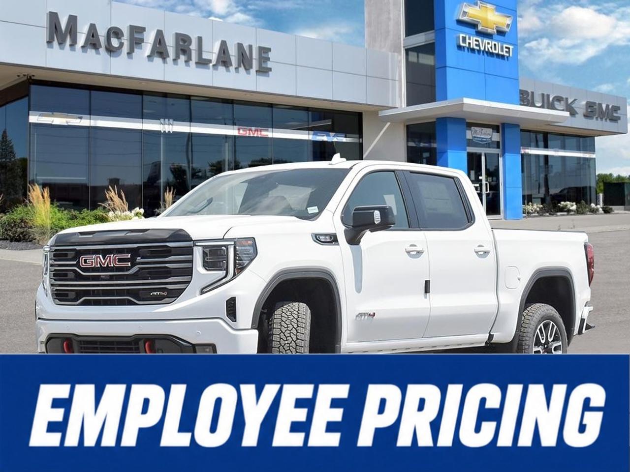 <p>Experience premium comfort, diesel capability and genuine off-road performance in this new <strong>2026 GMC Sierra 1500 AT4 Crew Cab Short Box 4-Wheel Drive</strong>, available at MacFarlane Chevrolet Buick GMC in Petrolia, Ontario.</p><p>Powered by the <strong>3.0L Duramax Turbo-Diesel inline-six engine</strong> and paired with a smooth <strong>10-speed automatic transmission</strong>, this Sierra AT4 delivers strong low-end torque and confident performance for towing, hauling, highway driving and everyday travel.</p><p>Built for demanding roads and outdoor adventures, the AT4 features a <strong>2-inch factory suspension lift</strong>, off-road suspension with <strong>Rancho monotube shocks</strong>, a two-speed Autotrac transfer case and protective underbody skid plates.</p><p>The bold exterior features distinctive AT4 styling, red recovery hooks and a rugged, elevated stance. Its spacious Crew Cab provides generous passenger room, while the versatile short cargo box offers practical space for tools, equipment, recreational gear and weekend projects.</p><p>Inside, the unique Jet Black interior with Kalahari accents creates a refined and unmistakably AT4 environment. Heated and ventilated perforated-leather front seating surfaces help provide premium comfort throughout the year.</p><p>A large touchscreen infotainment system and configurable digital Driver Information Centre place entertainment, connectivity, vehicle settings and important driving information within easy reach.</p><p>Whether you need a capable work truck, a comfortable daily driver or a premium pickup prepared for off-road adventures, the 2026 GMC Sierra 1500 AT4 delivers an outstanding combination of diesel performance, advanced technology and rugged GMC design.</p><p>Visit <strong>MacFarlane Chevrolet Buick GMC</strong>, proudly serving Petrolia, Sarnia, Strathroy, London, Lambton County and Southwestern Ontario since 1922.</p><p><strong>Call 519-882-1090 today to confirm availability or schedule your test drive.</strong></p>