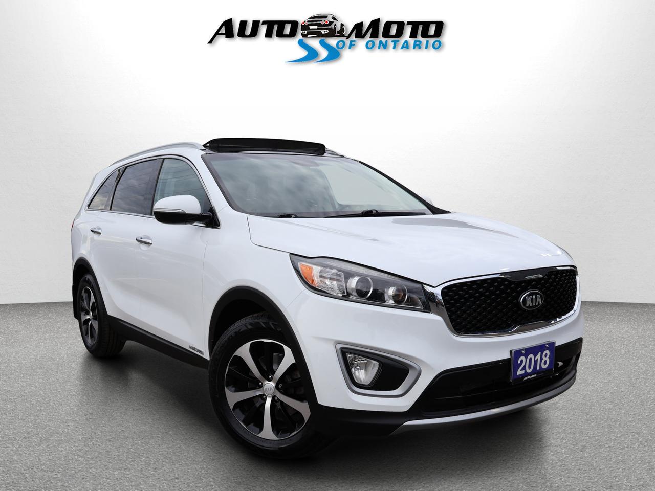 2018 Kia Sorento EX V6 AWD CERTIFIED *ACCIDENT FREE*SERVICE RECORDS* CAMERA BLUETOOTH LEATHER HEATED SEATS CRUISE ALLOYS Photo