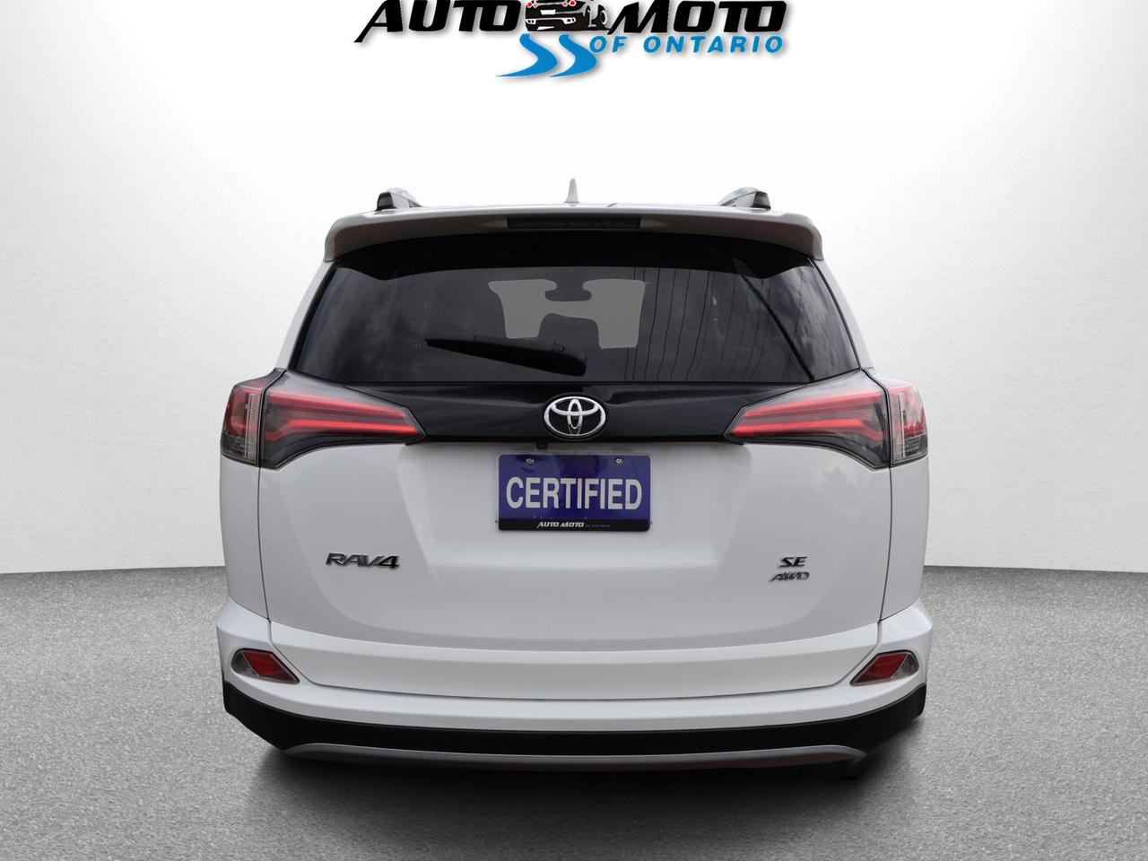 2017 Toyota RAV4 SE 4WD CERTIFIED *1 OWNER*ACCIDENT FREE* CAMERA NAV BLUETOOTH LEATHER HEATED SEATS SUNROOF CRUISE ALLOYS Photo4