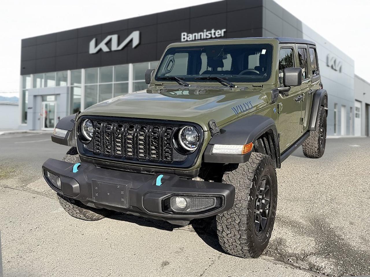 Used 2024 Jeep Wrangler 4xe Willys 4 Door 4x4 for sale in Chilliwack, BC