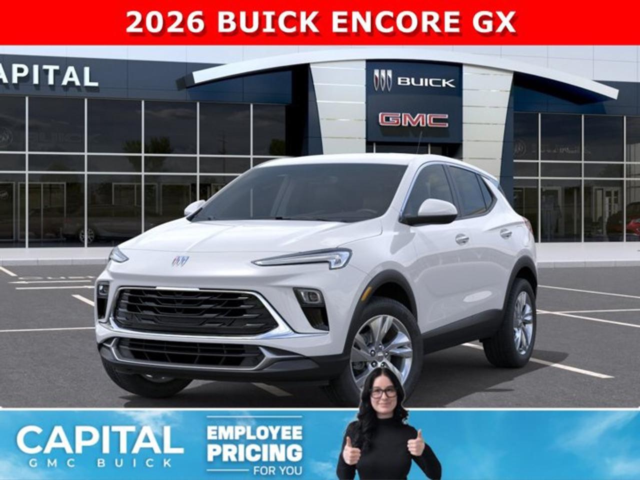 Check out this 2026 Buick Encore GX Preferred! This AWD SUV comes equipped with options like Heated Seats, Heated Steering, Remote Start, Apple Carplay / Android Auto, Buick Driver Confidence Package, and so much more... CALL NOWAsk for the Internet Department for more information or book your test drive today! Text 587-400-9276 for fast answers at your fingertips!AMVIC Licensed Dealer - Licence Number B1044900