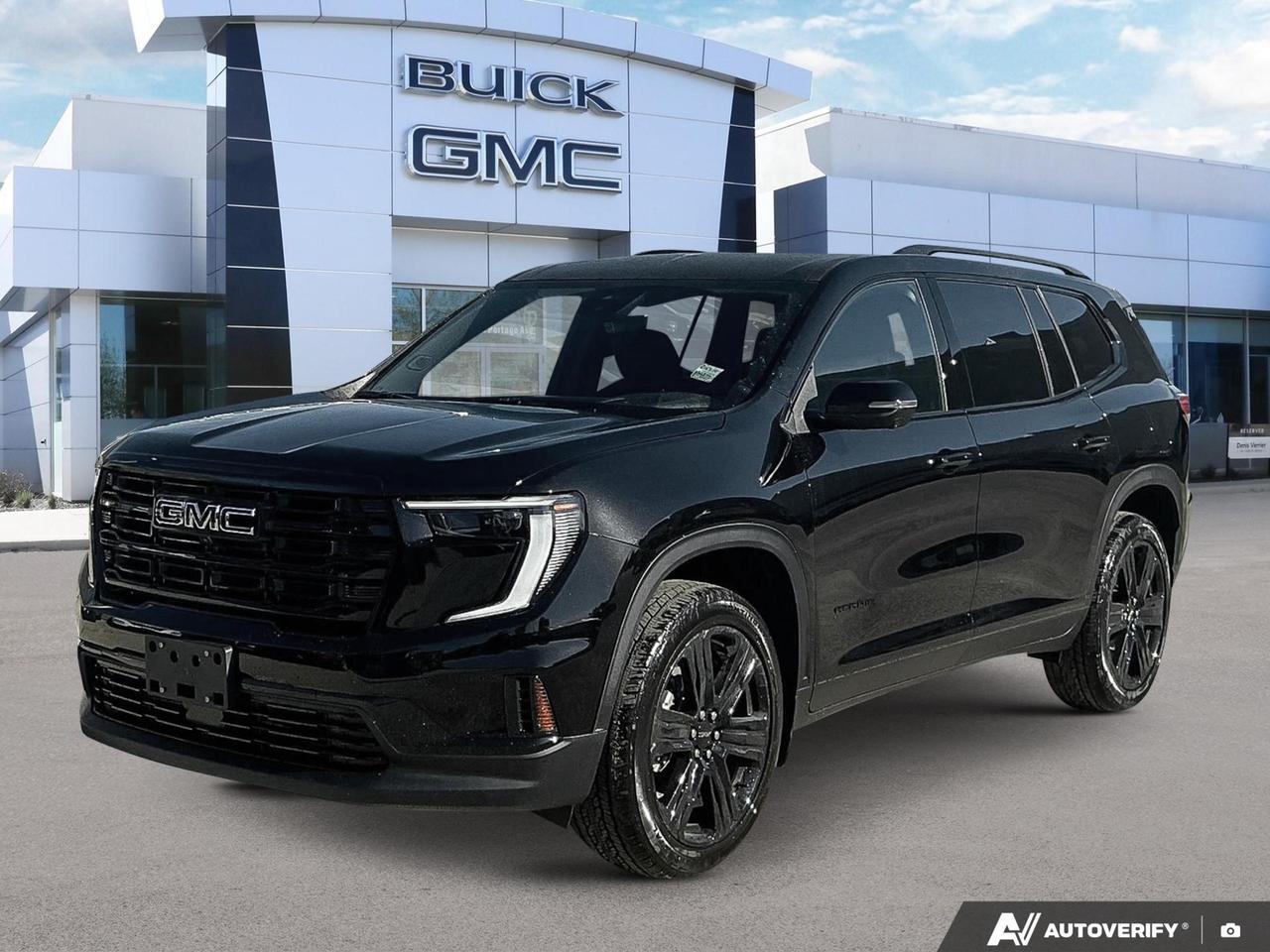 Price Includes Added Accessories Plus Black Edition | Engine Block Heater | Suspension, Performance Ride and Handling
The 2026 GMC Acadia Elevation in Ebony Twilight is a bold, capable AWD SUV that pairs a striking blacked-out aesthetic with a thoughtfully equipped interior. With only 10 km on the odometer, this is as fresh as it gets  loaded with premium audio, advanced driver assistance, and smart safety tech that genuinely makes a difference on Manitoba roads.

- Ebony Twilight exterior with After Dark interior  a cohesive, dark-themed look that sets the Elevation trim apart
- All-Wheel Drive with AWD Disconnect for confident handling in all conditions
- Bose Premium 12-speaker system with subwoofer  a genuine audio upgrade over the base model
- Blind Zone Steering Assist and Rear Cross Traffic Braking for active collision prevention
- Reverse Automatic Braking adds an extra layer of protection when manoeuvring in tight spaces
- Teen Driver system with Buckle-to-Drive and in-vehicle report card  ideal for families with new drivers
- IntelliBeam automatic high-beam headlamps for safer nighttime driving
- Fuel efficiency of 10.1 L/100 km highway on the 2.5L 4-cylinder engine

Ready to make it yours? Visit Birchwood Chevrolet Buick GMC online at www.birchwoodchevrolet.ca to reserve this vehicle, start your purchase, or book a test drive. Prefer to talk it through? Contact us directly  were here to make the process straightforward and worth your time.
See three brands under one roof at Birchwood Chevrolet Buick GMC  the only place in Winnipeg where you can compare GMC, Chevrolet, and Buick all in one visit. Save yourself some time, see a great selection, and learn everything you need to know. 

Your Experience is Everything at Birchwood Chevrolet Buick GMC. 

Click, call (204) 837-5811, or visit Birchwood Chevrolet Buick GMC at the Birchwood Auto Park, 3965 Portage Avenue West at the Perimeter.

Dealer Permit #4240.
Dealer permit #4240