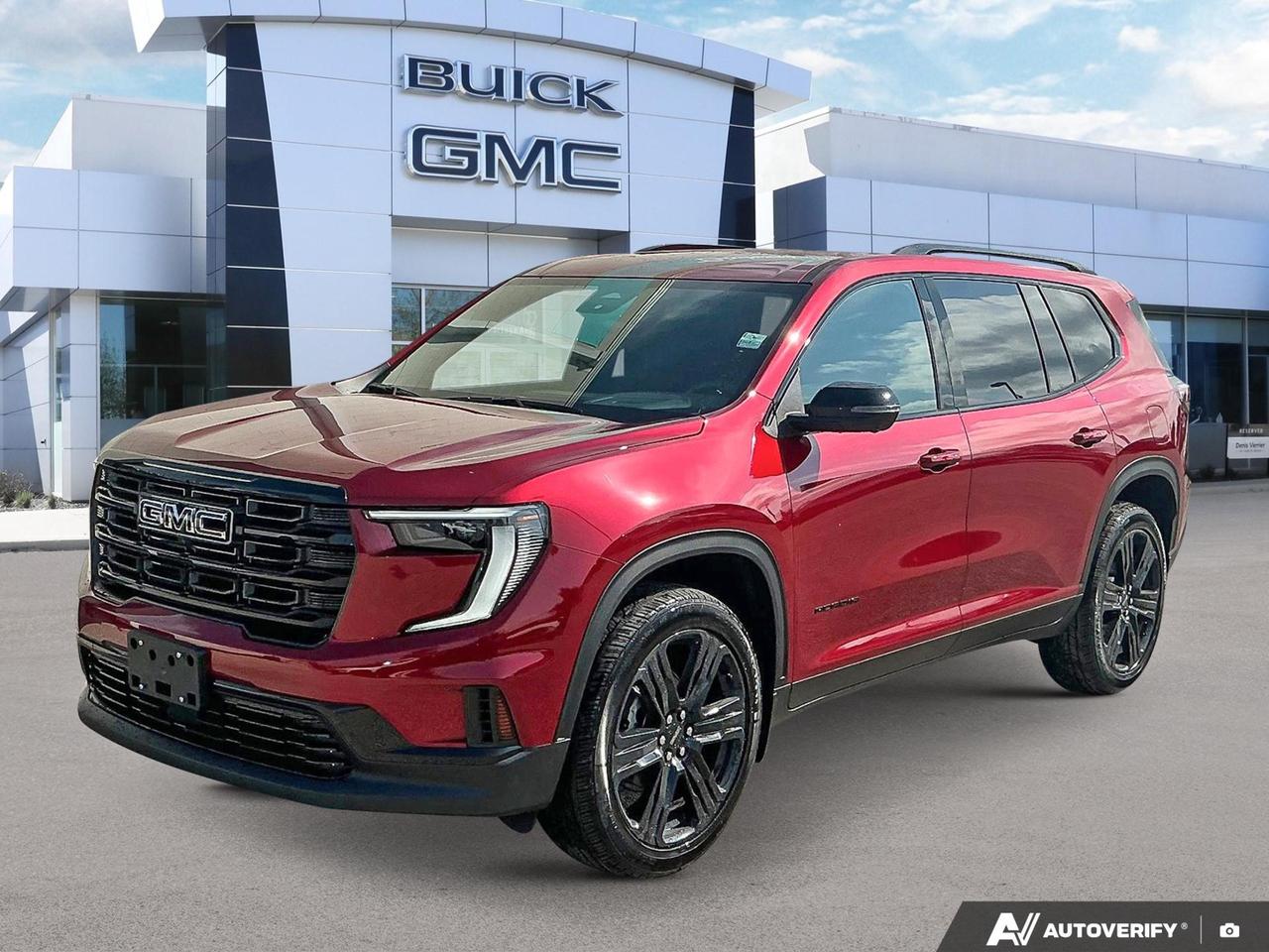Price Includes Added Accessories Plus Engine Block Heater | Black Edition | Suspension, Performance Ride and Handling
The 2026 GMC Acadia Elevation in Volcanic Red is a bold, capable AWD SUV that blends premium sound, smart safety tech, and everyday practicality into one sharp package. With nearly zero kilometres on the odometer, this is your chance to get into a brand-new Acadia with the Elevation trims distinctive attitude and a feature set that goes well beyond the basics.

- Volcanic Red exterior with After Dark interior  a striking, modern colour combination exclusive to this build
- All-Wheel Drive with AWD Disconnect for confident handling in all Manitoba conditions
- Bose Premium 12-speaker system with subwoofer  a standout upgrade for those who take audio seriously
- Blind Zone Steering Assist and Rear Cross Traffic Braking for active, intelligent collision avoidance
- Reverse Automatic Braking adds an extra layer of protection when manoeuvring in tight spaces
- IntelliBeam automatic high-beam headlamps for safer nighttime driving without manual adjustment
- Teen Driver system with Buckle-to-Drive and in-vehicle report card  ideal for families with new drivers
- Efficient 2.5L 4-cylinder engine with 10.1 L/100 km highway fuel economy

Ready to make it yours? You can reserve this Acadia, start your purchase online, or book a test drive at Birchwood Chevrolet Buick GMC. Our team is here to answer any questions and walk you through every option  visit us at birchwoodchevrolet.ca or stop by in person today.
See three brands under one roof at Birchwood Chevrolet Buick GMC  the only place in Winnipeg where you can compare GMC, Chevrolet, and Buick all in one visit. Save yourself some time, see a great selection, and learn everything you need to know. 

Your Experience is Everything at Birchwood Chevrolet Buick GMC. 

Click, call (204) 837-5811, or visit Birchwood Chevrolet Buick GMC at the Birchwood Auto Park, 3965 Portage Avenue West at the Perimeter.

Dealer Permit #4240.
Dealer permit #4240