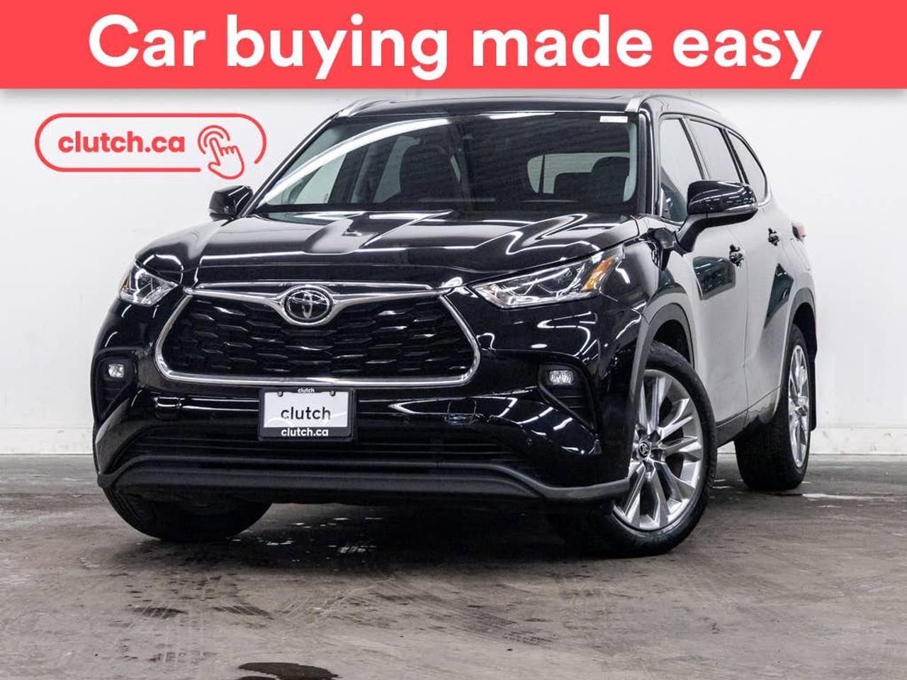 Electric Parking Brake, Brake Assist, Power Tailgate/Hatch and more!<br> <br>Clutch is the largest online used car retailer in Canada, delivering a seamless, hassle-free car-buying experience to drivers everywhere. Shop thousands of used cars online, get the right one delivered to your door, and enjoy peace of mind with our 10-Day Money-Back Guarantee. How sweet is that? To learn more, visit clutch.ca.<br> <br>The top features for this car include:<br> <br>Auto Stop/Start<br>Electric Parking Brake<br>Brake Assist<br>Power Tailgate/Hatch<br>Auto Dimming Rearview Mirror<br>Front Heated Seats<br>Ventilated Front Seats<br>Power Lumbar Support<br>Manual Fold-Into-Floor Third Row Seat<br>Synthetic Leather Seats<br>Driver Seat Memory System<br>Climate Control<br>Dual Zone Front Climate Control<br>Rear Climate Control<br>Premium Sound System<br>Speed-Sensitive Volume<br>Bluetooth Music<br>Touchscreen Display<br>GPS Navigation<br>Cruise Control<br>Adaptive Cruise Control<br>Integrated Garage Door Opener<br>12V Outlet<br>Hands Free Device Connectivity<br>Apple CarPlay<br>Android Auto<br>Wireless Charging<br>USB Input<br>Keyless Entry<br>Push Button Start<br>Passive Keyless Entry<br>Keyfob Remote Start<br>Rear Seat Reminder<br>Lane Departure Warning<br>Active Lane Keep Assistance<br>Blindspot Sensors<br>Forward Collision Mitigation<br>Rear Collision Warning<br>Rear Collision Mitigation<br>Rear Cross Traffic Alert<br>Pedestrian Detection<br>Driver Attention Alert<br>Heated Steering Wheel<br>One-Touch Windows<br>Rear Window Defroster<br>Panoramic Sunroof<br>Hill Assistance<br>Automatic High Beams<br>Parking Sensors<br>Rear Parking Sensors<br>Power Passenger Seat<br>Ambient Lighting<br>App Remote Start<br>Folding Rear Seats<br>Rear View Camera<br> <br>Seamless home delivery - Delivery to your door in a matter of days. Available on select packages.<br> <br>Try it out for 10 days - If you do not like it, we will take it back. <br> <br>Quality assured - All cars go through our rigorous 210-point inspection and reconditioning process.<br> <br>Peace of mind - Warranty and protection plans available.<br> <br>Haggle-free - No haggling or hard sells.<br> <br>100% Transparency - Full inspection reports on every car, including high-res photography and a free Carfax report.<br> <br>Listed price is for cash purchase only and does not include taxes, Shipping Fees (if applicable), Delivery Fees (if applicable), government licensing fees.<br> <br>Previous Provincial Registrations:<br>Ontario<br> <br>Stock # 112102