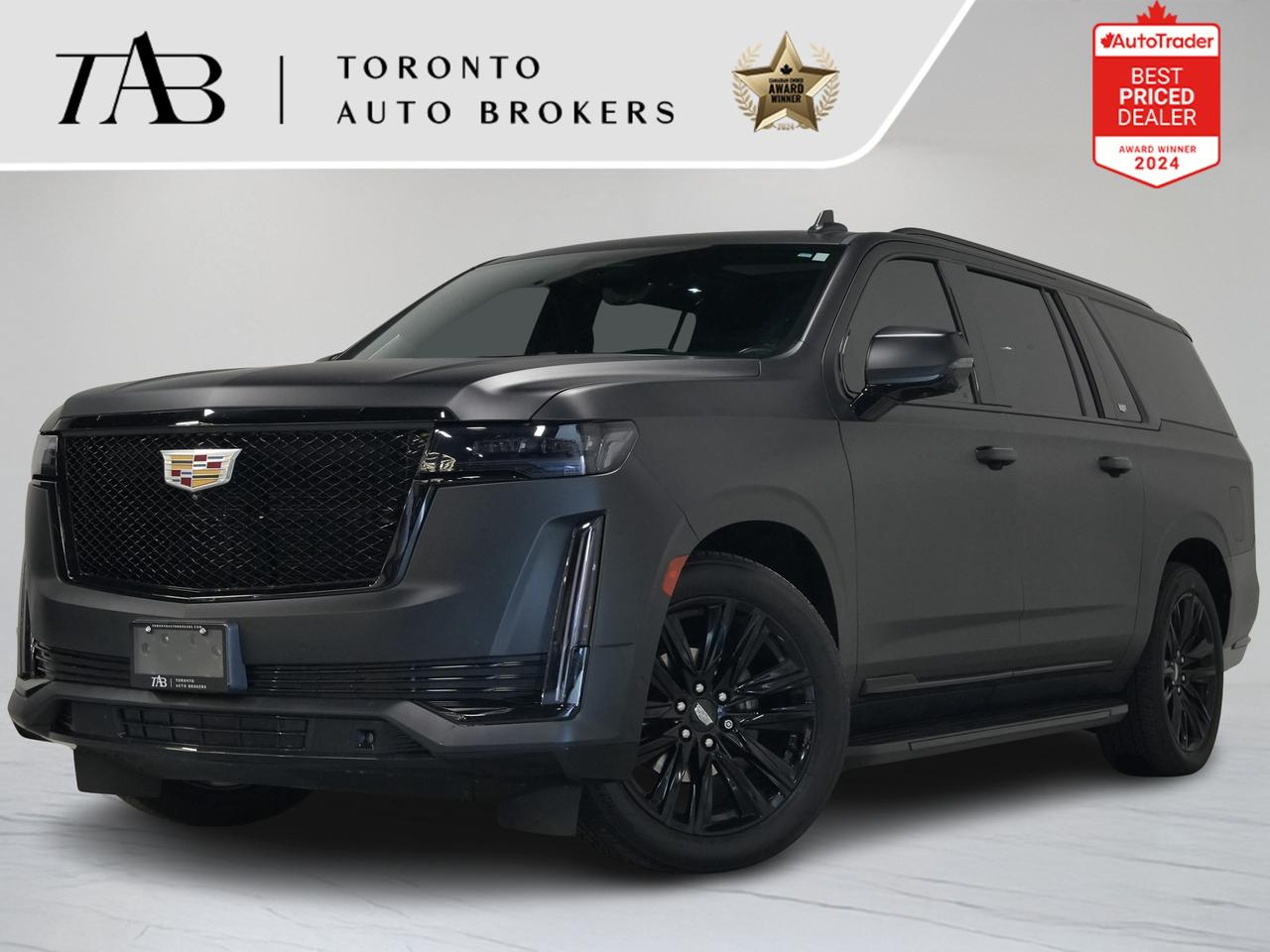 2021 Cadillac Escalade ESV | SPORT | MATTE BLACK | DVD | 7 PASS | 22 IN Photo