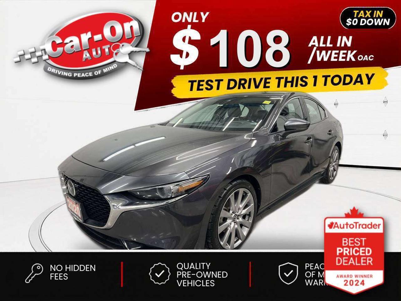2020 Mazda MAZDA3 $0 DOWN $108/WEEK ALL IN Photo0