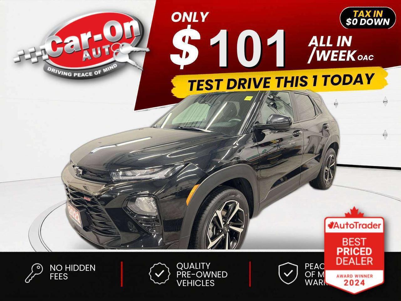 2022 Chevrolet TrailBlazer $0 DOWN $101/WEEK ALL IN Photo0