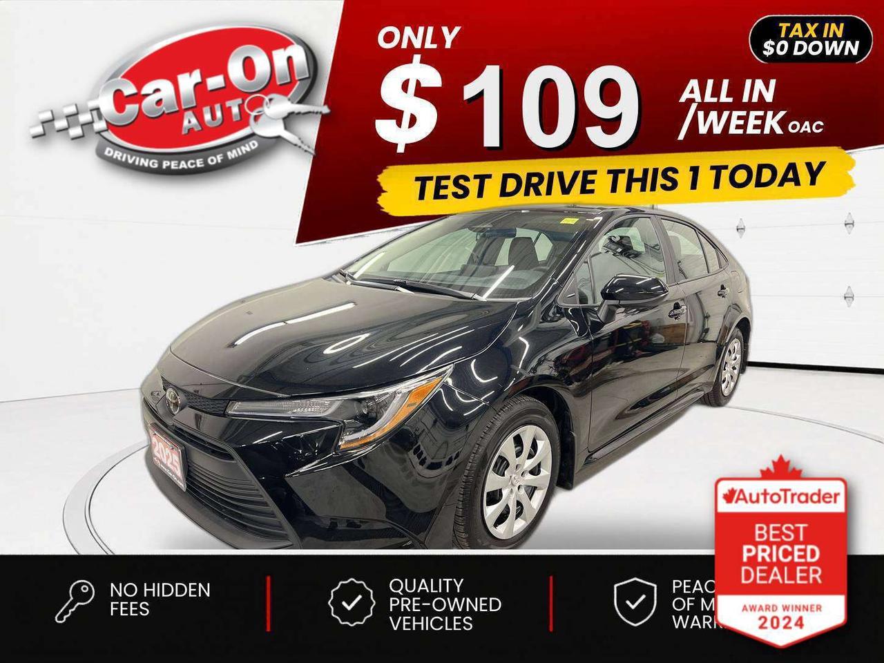 2025 Toyota Corolla $0 DOWN $109/WEEK ALL IN Photo