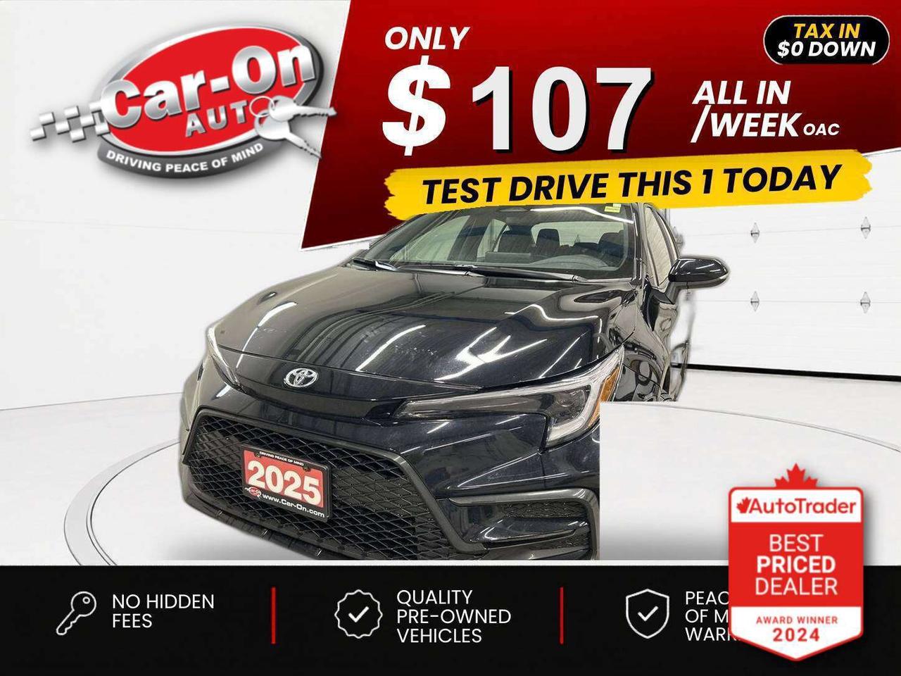 2025 Toyota Corolla $0 DOWN $107/WEEK ALL IN Photo0