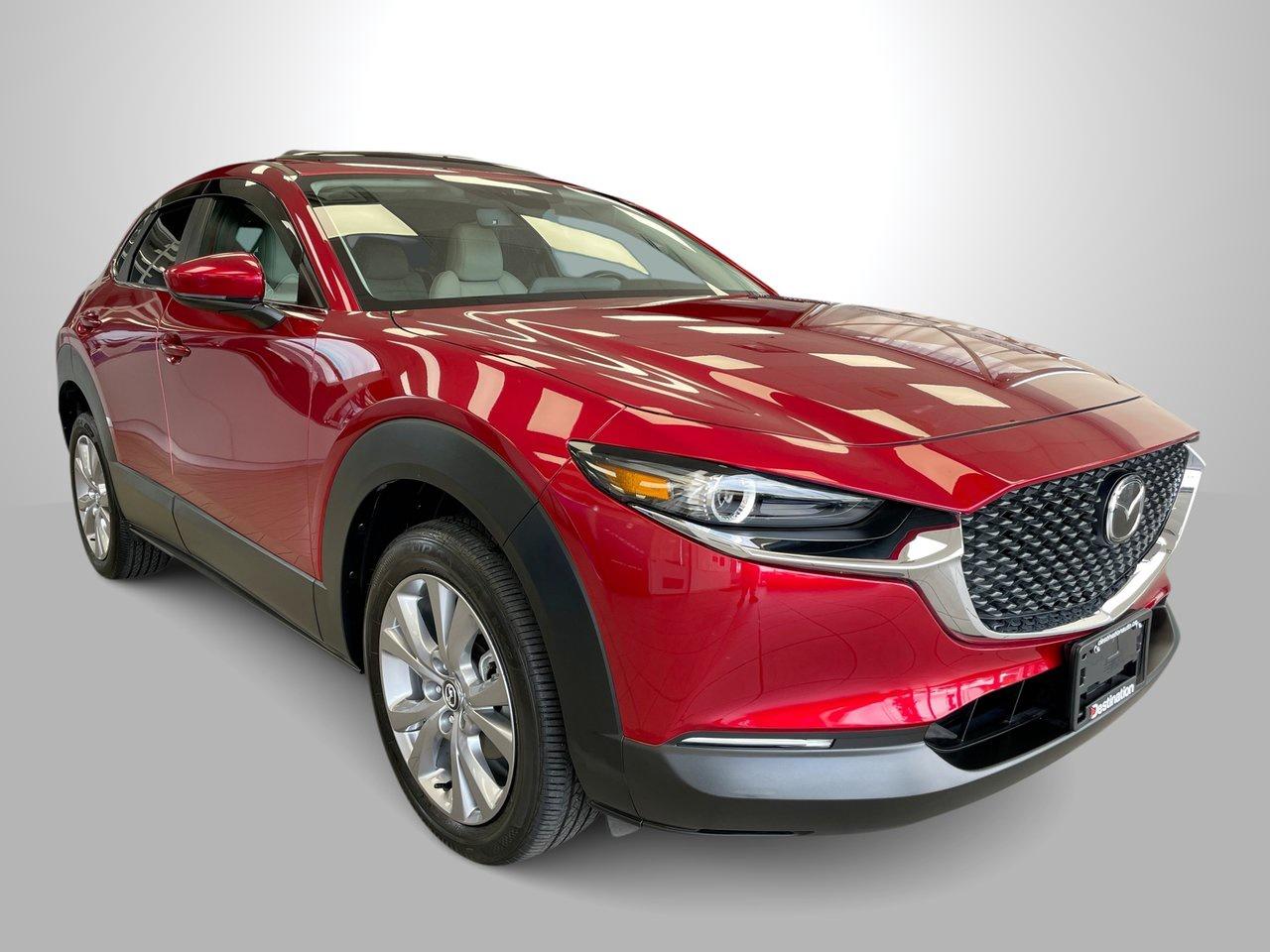 <em>2023 Mazda CX30 GS | Luxury Package&nbsp;</em>

<em>.</em>

<em>The <strong data-start=4 data-end=19>Mazda CX-30</strong> is a stylish and versatile compact crossover that blends fun driving dynamics with everyday practicality. With its sleek, modern design and responsive Skyactiv engine, it delivers smooth performance and confident handling. Inside, the CX-30 offers a refined cabin with quality materials, comfortable seating, and user-friendly tech like an intuitive infotainment system with Apple CarPlay/Android Auto. With ample cargo space and a suite of advanced safety features, the Mazda CX-30 is a great choice for those who want SUV utility without sacrificing driving enjoyment.</em>

<em>.</em>

<strong>Best Price First! </strong>

<strong>.</strong>

<strong>At Destination Mazda, we believe in transparency and simplicity when it comes to buying a used vehicle.</strong>

<strong>.</strong>

<strong>No Haggling, No Guesswork! </strong>

<strong>.</strong>

<strong>Say goodbye to the stress of negotiations. Our absolute best price is prominently displayed on every used vehicle, eliminating the need for haggling. Weve done the market research for you, setting our prices based on the current market & condition of the vehicle, ensuring you get the most competitive deal possible.</strong>

<strong>.</strong>

<strong>Why Choose Destination Mazda</strong>

<strong>1. Best Price First</strong>

<strong>2. No Hidden Fees ($895 Doc Fee)</strong>

<strong>3. Market Pricing Analysis for Transparency</strong>

<strong>4. 153-Point Safety Inspection</strong>



<strong>Discover the Difference at Destination Mazda</strong>

<strong>1595 Boundary Road, Vancouver BC</strong>

<strong>604-294-4299</strong>

<strong>VSA#: 31160</strong>