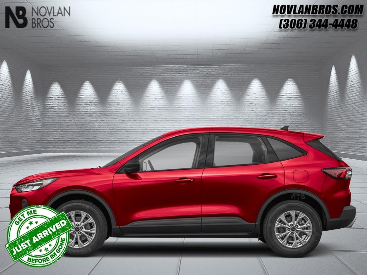<b>200A Equipment Group!</b><br> <br> Check out our great inventory of new vehicles at Novlan Brothers!<br> <br>With limitless capability, this Ford Escape is ready for wherever your next adventure takes you.<br> <br>This Ford Escape was built for an active lifestyle and offers plenty of options for you to hit the road in your own individual style. Whether you need a family SUV for soccer practice, a capable adventure vehicle, or both, the versatile Ford Escape has you covered. Built for those who live on the go, the 2025 Ford Escape is made to be unstoppable.<br> <br>This Rapid Red Metallic Tinted Clearcoat SUV has a 8 Speed Automatic transmission and is powered by a 180HP 1.5L 3 Cylinder Engine. <br> <br> Our Escapes trim level is Active. Immensely practical and stylish, this Ford Escape Active packs amazing standard features such as a power-operated liftgate for rear cargo access, LED headlights with automatic high beams, an 8-inch infotainment screen powered by SYNC 4 with wireless Apple CarPlay and Android Auto, FordPass Connect with 4G mobile internet hotspot access, and proximity keyless entry with push button start. Road safety features include blind spot detection, pre-collision assist with automatic emergency braking and a back-up camera, lane keeping assist, lane departure warning, and front and rear collision mitigation. Additional features include dual-zone climate control, front and rear cupholders, smart device remote engine start, and even more. This vehicle has been upgraded with the following features: 200A Equipment Group.<br><br> View the original window sticker for this vehicle with this url <b><a href=http://www.windowsticker.forddirect.com/windowsticker.pdf?vin=1FMCU9GN8SUB11006 target=_blank>http://www.windowsticker.forddirect.com/windowsticker.pdf?vin=1FMCU9GN8SUB11006</a></b>.<br> <br>To apply right now for financing use this link: <a href=http://novlanbros.com/credit/ target=_blank>http://novlanbros.com/credit/</a><br> <br/>Total rebate of $4500 is reflected in the price. 5.49% financing for 84 months. <br> Payments from <b>$551.90</b> monthly with $0 down for 84 months @ 5.49% APR O.A.C. ( Plus applicable taxes - Plus applicable fees ). Incentives expire 2026-06-30. See dealer for details. <br><br><br> Come by and check out our fleet of 20+ used cars and trucks and 80+ new cars and trucks for sale in Paradise Hill.  o~o