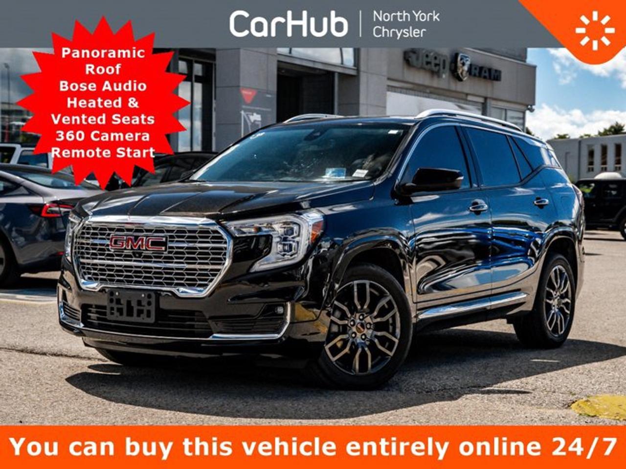 <p>This GMC Terrain boasts a Turbocharged Gas I4 1.5L/-TBD- engine powering this Automatic transmission. ENGINE, 1.5L TURBO DOHC 4-CYLINDER, SIDI, VVT (175 hp [131.3 kW] @ 5800 rpm, 203 lb-ft of torque [275.0 N-m] @ 2000 - 4000 rpm) (STD), Wireless Charging for devices located in front of centre console storage bin, Wireless Apple CarPlay/Wireless Android Auto.</p><p>This GMC Terrain Comes Equipped with These Options <br />Windows, power with rear Express-Down, Windows, power with front passenger Express-Down, Window, power with driver Express-Up/Down, Wi-Fi Hotspot capable (Terms and limitations apply. See onstar.ca or dealer for details.), Wheels, 19 x 7.5 (48.3 cm x 19.1 cm) bright machined aluminum with Premium Grey painted accents, Wheel, spare, 16 (40.6 cm) steel, USB data ports, 2, type-A, located within the centre console, USB charging-only ports, 2, located on the rear of the centre console, Universal Home Remote, includes garage door opener, 3-channel programmable, Trim, body-colour lower body.</p><p>Drive Happy with CarHub</p><p>*** All-inclusive, upfront prices -- no haggling, negotiations, pressure, or games</p><p>*** Purchase or lease a vehicle and receive a $1000 CarHub Rewards card for service.</p><p>*** Purchase this vehicle fully online on CarHub websites</p><p> </p><p>Transparency Statement<br />USED VEHICLES: Online prices and payments are for finance purchases -- please note there is a $850 safety certification fee. if not Certified, then as per OMVIC Regulations the vehicle is deemed to be not drivable and Not Certified. Cash purchases for used vehicles have a $2,350 surcharge which includes the safety certification (the finance price + $2,350). NEW VEHICLES: New financed vehicles are subject to an $ 850 Processing Fee. New cars priced at over $100,000 including add-ons or accessories are subject to the additional federal luxury tax. While every effort is taken to avoid errors, technical or human error can occur, so please confirm vehicle features, options, materials, and other specs with your CarHub representative. This can easily be done by calling us or by visiting us at the dealership. CarHub used vehicles come standard with 1 key. If we receive more than one key from the previous owner, we include them with the vehicle. Additional keys may be purchased at the time of sale. Ask your Product Advisor for more details. Payments are only estimates derived from a standard term/rate on approved credit. Terms, rates and payments may vary. Prices, rates and payments are subject to change without notice. Please see our website for more details.</p><p> </p>