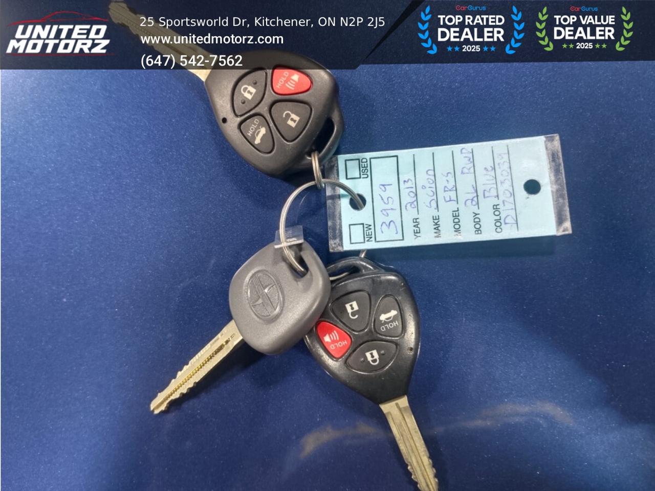 2013 Scion FR-S Cpe Man~SAFETY CERTIFIED~ ONE OWNER~ Photo