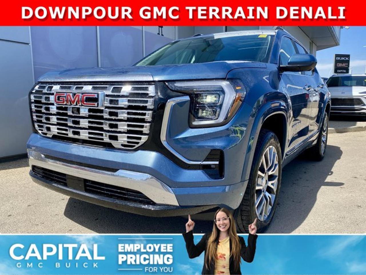 Check out this 2026 GMC TERRAIN Denali... Fully equipped with all the best options like Heated and Cooled Seats, Heated Steering, 360 CAM, Remote Start, 360 CAM, Apple Carplay / Android Auto, Heated Rear Seats, Panoramic Sunroof, and so much more... CALL NowAsk for the Internet Department for more information or book your test drive today!AMVIC Licensed Dealer - Licence Number B1044900