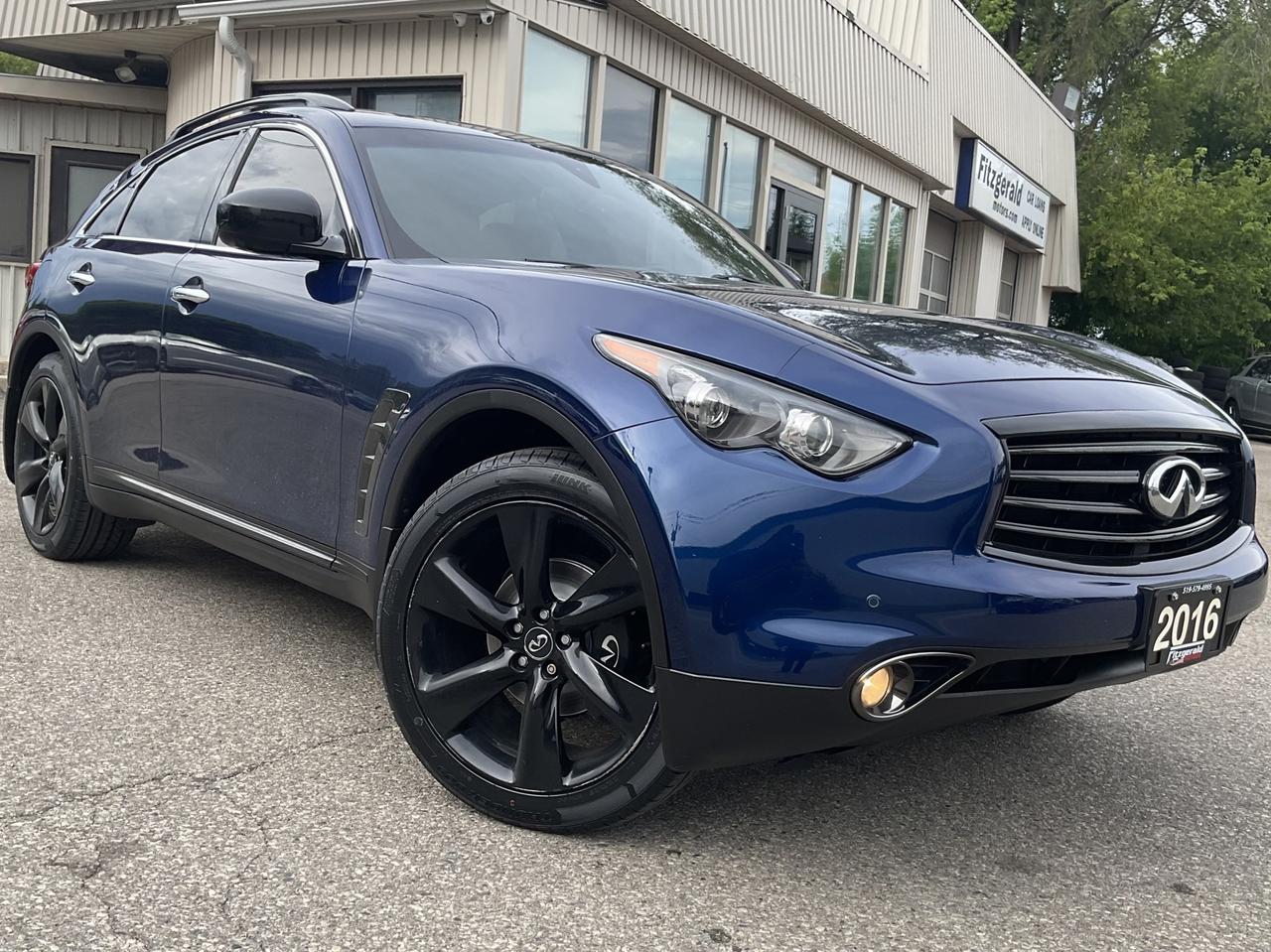 2016 Infiniti QX70 S AWD - LEATHER! NAV! 360 CAM! COOLED SEATS! SUNRO Photo0