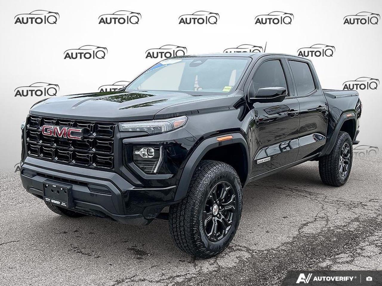 Recent Arrival!<br>Odometer is 1833 kilometers below market average!<br><br>One Owner, | No Accidents, | Apple CarPlay/Android Auto, | Non-Smoker, LOCAL TRADE, DETAILED, OIL CHANGE, 4WD, 1 Rear USB Ports in Centre Console (Charge-Only), 2 1st Row USB Charge/Data Ports, 3.42 Rear Axle Ratio, 4-Way Manual Front Passenger Seat Adjuster, 6 Speakers, 6-Speaker Audio System Feature, 6-Way Manual Driver Seat Adjuster, Air Conditioning, Alloy wheels, AM/FM radio: SiriusXM with 360L, Auto High-beam Headlights, Automatic Emergency Braking, Automatic Stop/Start, Bumpers: body-colour, Canyon Pro Safety, Delay-off headlights, Driver Mode Selector, Dual front impact airbags, Dual front side impact airbags, Following Distance Indicator, Forward Collision Alert, Front anti-roll bar, Front Pedestrian & Bicyclist Braking, Front wheel independent suspension, IntelliBeam Automatic High Beam On/Off, Lane Keep Assist w/Lane Departure Warning, Low tire pressure warning, Occupant sensing airbag, Overhead airbag, Preferred Equipment Group 4VL, Premium audio system: Premium GMC Infotainment System, Radio data system, Radio: 11.3 Diagonal Premium GMC Infotainment Sys, SiriusXM w/360L, Speed-sensing steering, Split folding rear seat, Stop/Start System Disable Button Engine Control, Wheels: 18 x 8.5 Dark Grey Painted Aluminum, Wireless Apple CarPlay/Wireless Android Auto.<br><br>Onyx Black Elevation<br>OFF-ROAD SUSPENSION W/2 LIFT | GMC PRO SAFETY PKG | 18 INCH WHEELS | REMAINING FACTORY WARRANTY 2024 GMC Canyon Elevation  2.7L I4 Turbocharged DOHC 16V LEV3-SULEV30 310hp<br>8-Speed Automatic<br>4WD<p> </p><h4>PLATINUM CERTIFIED PRE-OWNED VEHICLE</h4><p>- 36-point Provincial Safety Inspection<br>- 172-point inspection combined mechanical, aesthetic, functional inspection including a vehicle report card<br>- Warranty: 90-days or 5,000 KM on inspected mechanical items, factory extended options eligible for warranty up to 200,000 KM<br>- Complimentary CARFAX Vehicle History Report<br>- 3X Provincial safety standard for tire tread depth<br>- 3X Provincial safety standard for brake pad thickness<br>- 7 Day Money Back Guarantee*<br>- Market Value Report provided<br>- Guaranteed 2 keys/key fobs and door code (if equipped)<br>- Equipped vehicles include a complimentary 3 month Sirius satellite radio subscription!<br>- Complimentary full interior detailing and carpet shampoo<br>- Paintless dent repair and/or touch-ups for applicable body panels<br>- Vehicle scanned for open recall notifications from manufacturer</p><p>SPECIAL NOTE: This vehicle is reserved for AutoIQs retail customers only. Please, no dealer calls. Errors & omissions excepted.</p><p>*As-traded, specialty or high-performance vehicles are excluded from the 7-Day Money Back Guarantee Program (including, but not limited to Ford Shelby, Ford mustang GT, Ford Raptor, Chevrolet Corvette, Camaro 2SS, Camaro ZL1, V-Series Cadillac, Dodge/Jeep SRT, Hyundai N Line, all electric models)</p>