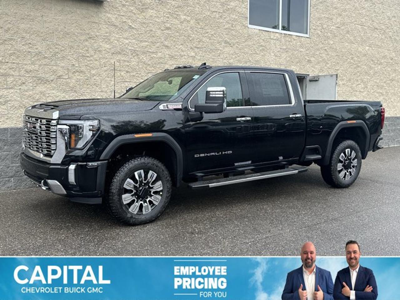 This GMC Sierra 3500HD boasts a Turbocharged Diesel V8 6.6L/ engine powering this Automatic transmission. ENGINE, DURAMAX 6.6L TURBO-DIESEL V8, B20-DIESEL COMPATIBLE (470 hp [350.5 kW] @ 2800 rpm, 975 lb-ft of torque [1322 Nm] @ 1600 rpm) (Includes (K05) engine block heater.), Wireless phone projection for Apple CarPlay and Android Auto, Wireless Charging.*This GMC Sierra 3500HD Comes Equipped with These Options *Wipers, front rain-sensing, Windows, power rear, express down, Window, power, rear sliding with rear defogger, Window, power front, passenger express up/down, Window, power front, drivers express up/down, Wi-Fi Hotspot capable (Terms and limitations apply. See onstar.com or dealer for details.), Wheels, 20 (50.8 cm) Ultra-bright machined wheels with bright chrome inserts with Black painted pockets (Requires single rear wheels.), Wheelhouse liners, rear (Not available with dual rear wheel models.), USB ports, 2, Charge/Data ports located inside centre console, USB Ports, 2 (first row) located on console.* Visit Us Today *For a must-own GMC Sierra 3500HD come see us at Capital Chevrolet Buick GMC Inc., 13103 Lake Fraser Drive SE, Calgary, AB T2J 3H5. Just minutes away!