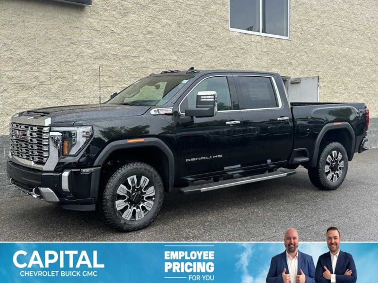 This GMC Sierra 3500HD boasts a Turbocharged Diesel V8 6.6L/ engine powering this Automatic transmission. ENGINE, DURAMAX 6.6L TURBO-DIESEL V8, B20-DIESEL COMPATIBLE (470 hp [350.5 kW] @ 2800 rpm, 975 lb-ft of torque [1322 Nm] @ 1600 rpm) (Includes (K05) engine block heater.), Wireless phone projection for Apple CarPlay and Android Auto, Wireless Charging.*This GMC Sierra 3500HD Comes Equipped with These Options *Wipers, front rain-sensing, Windows, power rear, express down, Window, power, rear sliding with rear defogger, Window, power front, passenger express up/down, Window, power front, drivers express up/down, Wi-Fi Hotspot capable (Terms and limitations apply. See onstar.com or dealer for details.), Wheels, 20 (50.8 cm) Ultra-bright machined wheels with bright chrome inserts with Black painted pockets (Requires single rear wheels.), Wheelhouse liners, rear (Not available with dual rear wheel models.), USB ports, 2, Charge/Data ports located inside centre console, USB Ports, 2 (first row) located on console.* Stop By Today *Stop by Capital Chevrolet Buick GMC Inc. located at 13103 Lake Fraser Drive SE, Calgary, AB T2J 3H5 for a quick visit and a great vehicle!