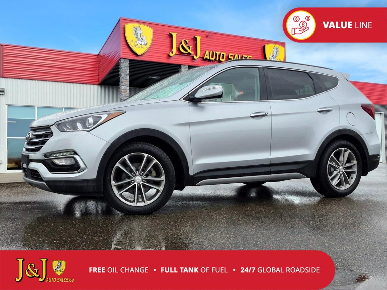 Awards:<br>  * 2017 KBB.com 10 Most Awarded Brands Sparkling Silver 2017 Hyundai Santa Fe Sport 2.0T Limited AWD 6-Speed Automatic with Shiftronic 2.0L I4 DGI DOHC 16V Turbocharged Welcome to our dealership, where we cater to every car shoppers needs with our diverse range of vehicles. Whether youre seeking peace of mind with our meticulously inspected and Certified Pre-Owned vehicles, looking for great value with our carefully selected Value Line options, or are a hands-on enthusiast ready to tackle a project with our As-Is mechanic specials, weve got something for everyone. At our dealership, quality, affordability, and variety come together to ensure that every customer drives away satisfied. Experience the difference and find your perfect match with us today.<br><br><br>Reviews:<br>  * Generous rear-passenger and cargo space; lots of features for the money; lengthy warranty coverage. Source: Edmunds