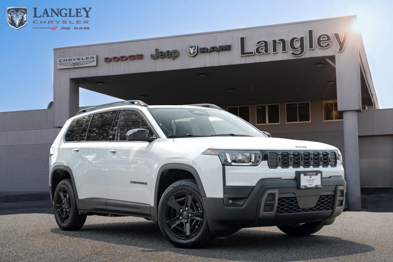 <p><strong>2026 Jeep Cherokee Laredo 4x4</strong></p><p>A capable hybrid SUV equipped with standard all-wheel drive and high fuel efficiency.</p><ul><li><p><strong>Engine</strong>: 1.6L Turbo 4-cylinder hybrid system (210 hp, 230 lb-ft torque)</p></li><li><p><strong>Transmission</strong>: CVT</p></li><li><p><strong>Drivetrain</strong>: Four-wheel drive (4x4)</p></li><li><p><strong>Fuel Economy</strong>: 6.1 L/100 km city / 6.7 L/100 km highway</p></li><li><p><strong>Max Towing</strong>: Up to 3,500 lbs</p></li></ul><p>Come book a test drive at Langley Chrysler, conveniently located in Langley, British Columbia.</p>*All new vehicle purchases are plus the PDI accessory installs and any price increases provided by the manufacturer. For trucks the accessories will include wheel locks, spray-in liners, and mud flaps. For all other vehicles, wheel locks are standard, other equipment may apply. Confirm with the dealer.

<p>*All prices are net of all manufacturer incentives and/or rebates and are subject to change by the manufacturer without notice. All prices plus applicable taxes, applicable environmental recovery charges, documentation of $599 and full tank of fuel surcharge of $76 if a full tank is chosen.<br />Other items available that are not included in the above price:<br />Tire & Rim Protection and Key fob insurance starting from $599<br />Service contracts (extended warranties) for up to 7 years and 200,000 kms starting from $599<br />Custom vehicle accessory packages, mudflaps and deflectors, tire and rim packages, lift kits, exhaust kits and tonneau covers, canopies and much more that can be added to your payment at time of purchase<br />Undercoating, rust modules, and full protection packages starting from $199<br />Flexible life, disability and critical illness insurances to protect portions of or the entire length of vehicle loan?im?im<br />Financing Fee of $500 when applicable<br />Prices shown are determined using the largest available rebates and incentives and may not qualify for special APR finance offers. See dealer for details. This is a limited time offer.</p>