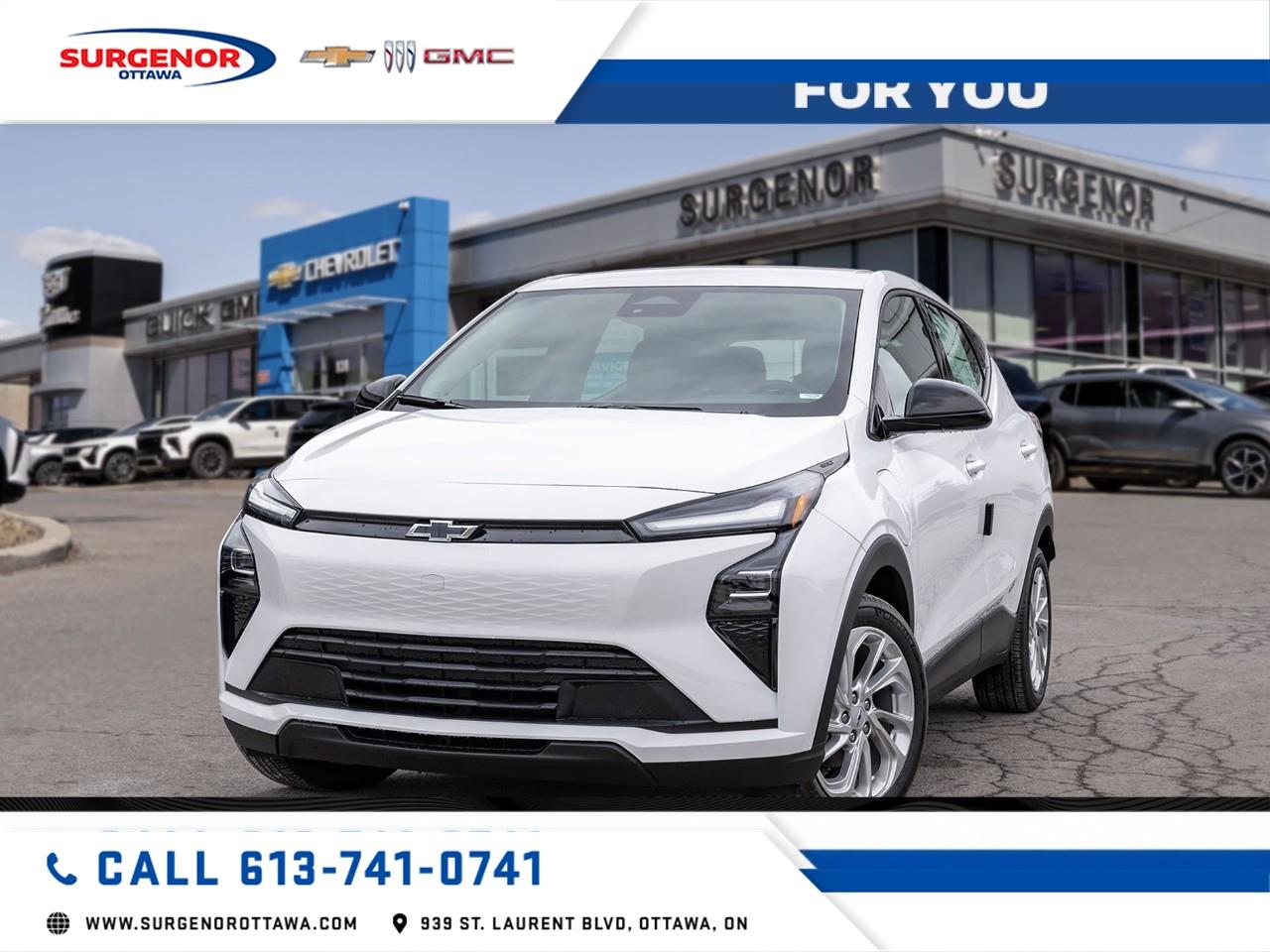 <p>Experience the future of driving with the New 2027 Chevrolet Bolt LT, finished in an elegant white exterior coupled with a versatile front-wheel-drive system. Designed for optimal urban and suburban maneuverability, its handling ensures a smooth journey every time.</p><p>Step inside to find a thoughtfully crafted interior in black, accentuating comfort and functionality. The LT trim boasts standard features like heated front bucket seats and a heated steering wheel for your convenience during those colder months. The 17" silver-painted aluminum wheels add a touch of sophistication to its SUV body type.</p><p>This Chevrolet Bolt is equipped with cutting-edge technology, including a backup camera, Bluetooth connectivity, and a responsive satellite radio. With safety features like lane assist and parking sensors, plus driver assistance systems such as adaptive cruise control, you can drive with confidence and peace of mind. The dual-level charge cord ensures you're always ready for the road with fast charging capability, making it an ideal partner for any journey.</p><p>Perfect for the eco-conscious driver seeking both innovation and style, this 2027 Bolt LT is a vehicle that stands out in sustainability and practicality. If this is the car that matches your lifestyle, reach out to Surgenor Chevrolet Buick GMC Cadillac to learn more about how it can perfectly fit into your life.</p>