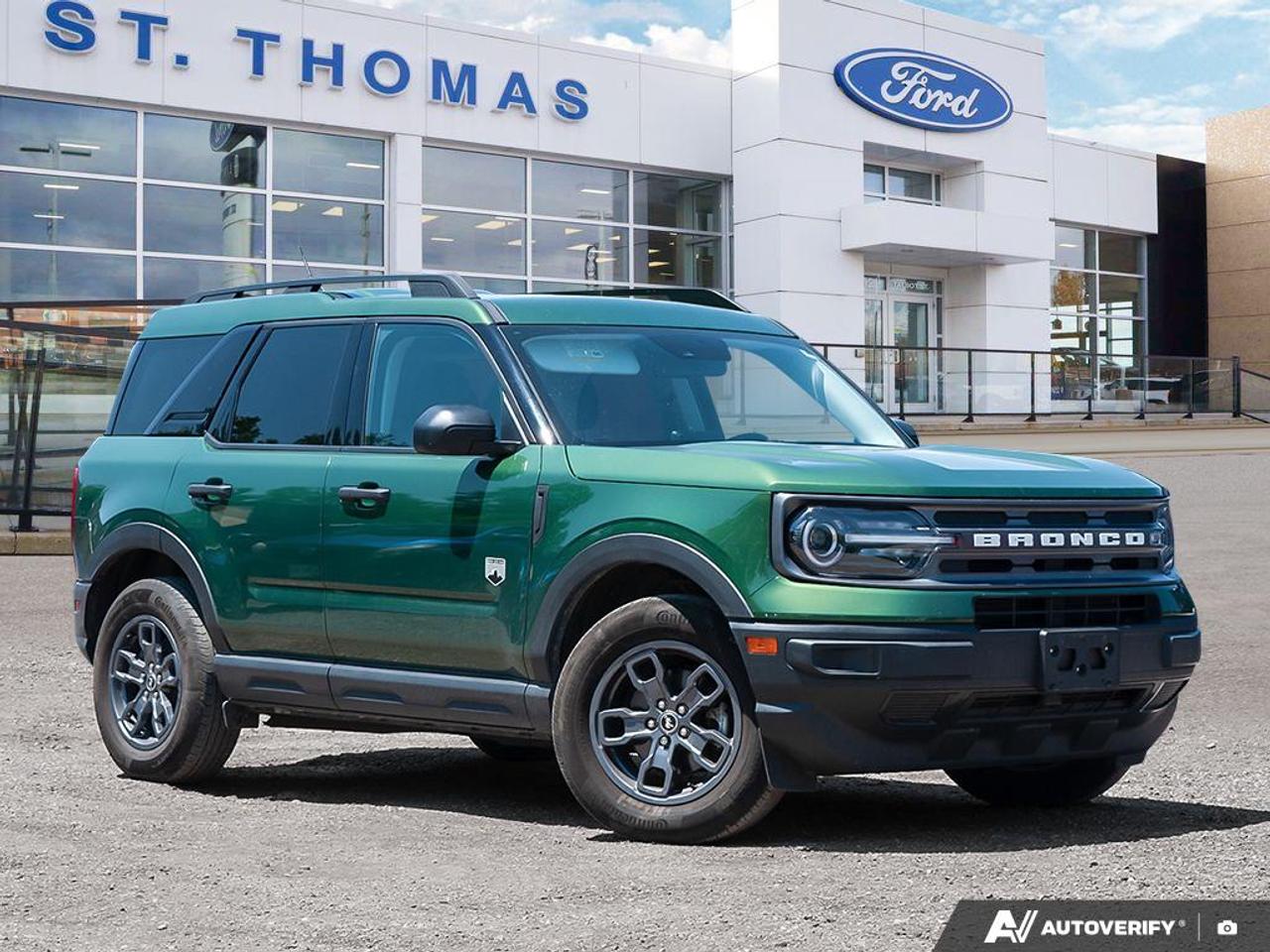 Recent Arrival!<br>Bronco Sport Big Bend, 4D Sport Utility, 1.5L EcoBoost, 8-Speed Automatic, 4WD, Green Metallic, Ebony Cloth, Alloy wheels, Dual front impact airbags, Dual front side impact airbags, Emergency communication system: SYNC 3 911 Assist, Equipment Group 200A, Power driver seat, Rain sensing wipers, Steering wheel mounted audio controls, SYNC 3 Communications & Entertainment System, Wheels: 17 Carbonized Grey-Painted Aluminum.<br><br><br>4WD<br>8-Speed Automatic 1.5L EcoBoost<br>Green Metallic