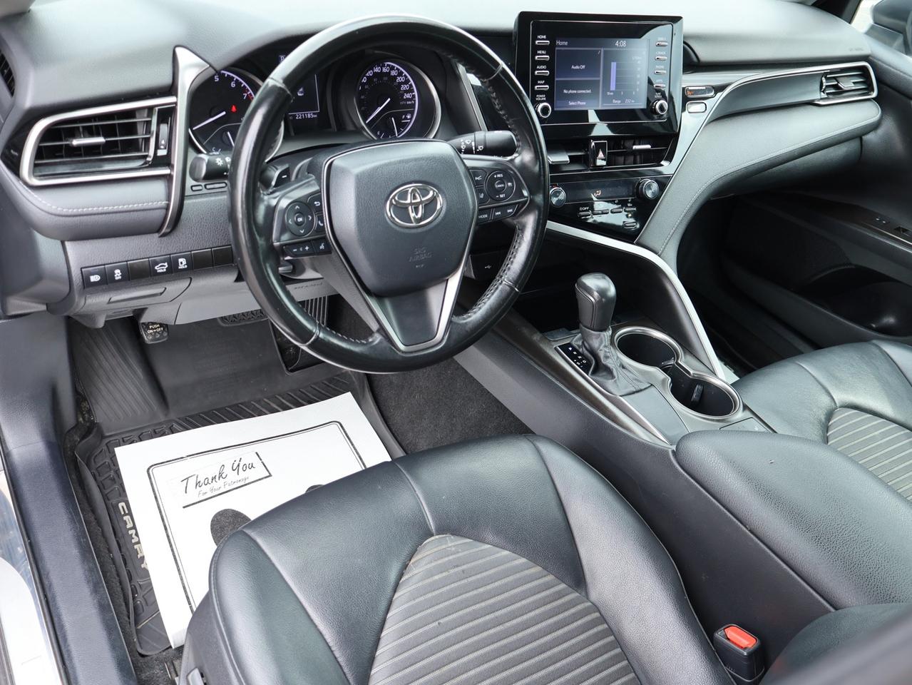2021 Toyota Camry SE CERTIFIED CAMERA BLUETOOTH LEATHER HEATED SEATS CRUISE ALLOYS Photo