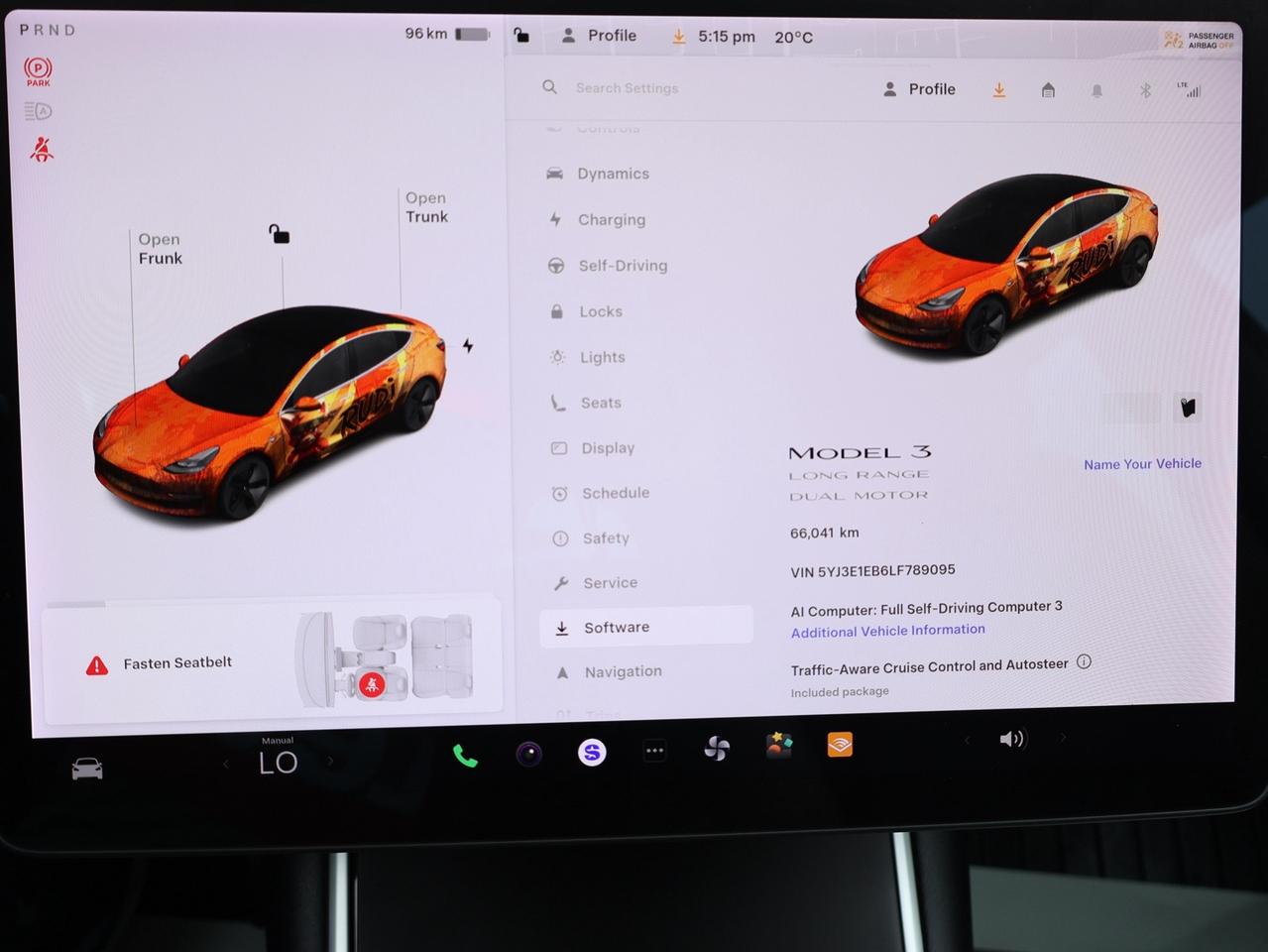 2020 Tesla Model 3 LONG RANGE AWD CERTIFIED *1 OWNER* CAMERA NAV BLUETOOTH LEATHER HEATED SEATS PANO ROOF CRUISE ALLOYS Photo