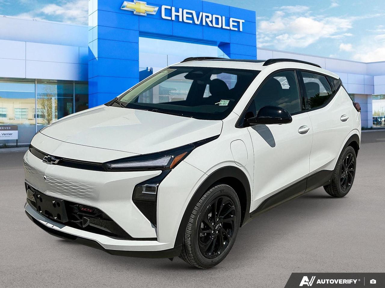 Price Includes Added Accessories Plus LPO, Public Charging Package | Panoramic Sunroof | Technology Package
The 2027 Chevrolet Bolt RS is here before you even expected it  and its everything youd want in a modern electric SUV. With Summit White exterior, Jet Black interior, and an RS trim packed with premium comfort and safety tech, this front-wheel-drive electric is built for drivers who want practicality without compromise.

- Brand new 2027 model with only 10 km  as fresh as it gets
- RS trim with 8-way power driver seat adjustment and heated steering wheel for a refined daily driving experience
- Auto-dimming rearview mirror and single-zone automatic climate control for effortless comfort
- Remote Start  warm it up or cool it down before you even step outside
- Blind Zone Steering Assist, Rear Cross Traffic Braking, and Reverse Automatic Braking for confident, aware driving
- Teen Driver technology with in-vehicle report card  a standout feature for families
- IntelliBeam automatic high beams and auto on/off headlamps for smarter nighttime driving
- Wi-Fi Hotspot capable, keeping passengers connected on every trip
- 215/50R17 all-season tires ready for year-round Manitoba conditions

Ready to make the switch to electric? Visit us at Birchwood Chevrolet Buick GMC or explore this vehicle at birchwoodchevrolet.ca. You can reserve it online, start your purchase, or book a test drive  whatever works best for you. Have questions? Our team is happy to help you find the right fit.
See three brands under one roof at Birchwood Chevrolet Buick GMC  the only place in Winnipeg where you can compare GMC, Chevrolet, and Buick all in one visit. Save yourself some time, see a great selection, and learn everything you need to know. 

Your Experience is Everything at Birchwood Chevrolet Buick GMC. 

Click, call (204) 837-5811, or visit Birchwood Chevrolet Buick GMC at the Birchwood Auto Park, 3965 Portage Avenue West at the Perimeter.

Dealer Permit #4240.
Dealer permit #4240
