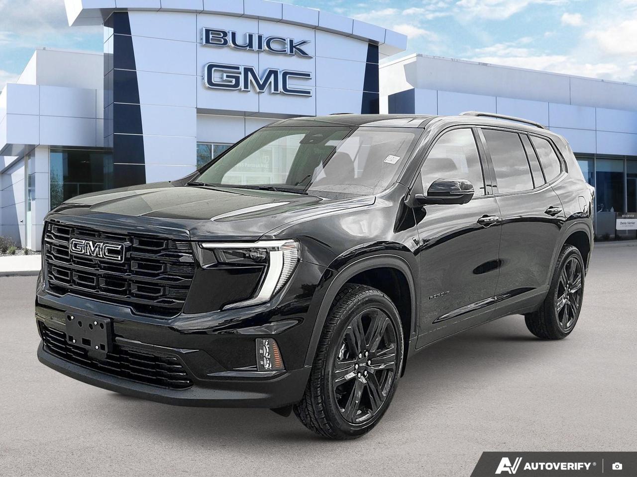 Price Includes Added Accessories Plus Black Edition | 3 Years Sirius XM | Engine Block Heater | Suspension, Performance Ride and Handling | Elevation Premium Package
The 2026 GMC Acadia Elevation in Ebony Twilight is built for drivers who want a capable, tech-forward SUV without compromise. With All-Wheel Drive, a premium Bose audio system, and a suite of advanced safety features, this Acadia Elevation stands out as a well-equipped choice for families and adventure-seekers alike.

- Ebony Twilight exterior with After Dark interior  a sharp, cohesive blacked-out aesthetic
- AWD with All-Wheel Drive Disconnect for confident handling in all conditions
- Bose Premium 12-speaker system with subwoofer for a concert-quality in-cabin experience
- Blind Zone Steering Assist and Rear Cross Traffic Braking for stress-free maneuvering
- Reverse Automatic Braking adds an extra layer of safety when backing up
- Teen Driver technology with Buckle-to-Drive and in-vehicle report card for added peace of mind
- IntelliBeam automatic high-beam headlamps for improved visibility on night drives
- Power windows with Express-Up/Down and interior theater dimming lighting for a refined cabin feel

Ready to make this Acadia yours? Reserve it online, start your purchase through our website, or contact Birchwood Chevrolet Buick GMC to book a test drive. Our team is here to make the process straightforward and enjoyable  visit us at birchwoodchevrolet.ca or stop by in person today.
See three brands under one roof at Birchwood Chevrolet Buick GMC  the only place in Winnipeg where you can compare GMC, Chevrolet, and Buick all in one visit. Save yourself some time, see a great selection, and learn everything you need to know. 

Your Experience is Everything at Birchwood Chevrolet Buick GMC. 

Click, call (204) 837-5811, or visit Birchwood Chevrolet Buick GMC at the Birchwood Auto Park, 3965 Portage Avenue West at the Perimeter.

Dealer Permit #4240.
Dealer permit #4240