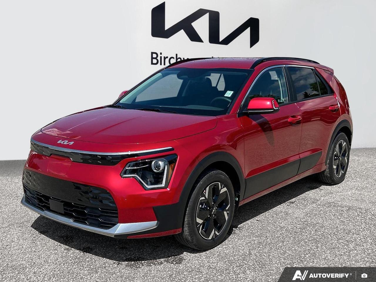 Experience is Everything at Birchwood Kia West!  It is our mission to provide the most transparent and time efficient sales process out of any Manitoba Kia Dealer!  Come visit us and see for yourself why we have a 4.4 star google rating!
The 2026 Kia Niro EV is here and its exactly what eco-conscious drivers have been waiting for. With a 64.8 kWh battery, fast-charge capability, and a bold Runway Red exterior, this front-wheel drive electric SUV offers a practical yet exciting package for daily driving and beyond. Nearly brand new with just 26 km on the odometer, this is as fresh as it gets.

Key Features:
- 64.8 kWh Lithium-Ion battery with up to 1.08 hrs charge time at 440V DC fast charge
- Smart Cruise Control with Stop & Go (SCC w/S&G) for stress-free highway commuting
- Integrated Navigation System with Voice Activation built right in
- Highway Driving Assist (HDA) for semi-autonomous driving support on long trips
- Blind-Spot Collision-Avoidance Assist and Rear Cross-Traffic Collision Avoidance Assist for urban confidence
- Driver Monitoring Alert to help keep you focused on the road
- Voice Activated Automatic Air Conditioning for a seamless, hands-free interior experience
- 17 Alloy Wheels wrapped in 215/55R17 tires with a sporky Lip Spoiler and Deep Tinted Glass

Whether youre making the switch to electric for the first time or upgrading your EV experience, Birchwood Kia West makes it easy. Reserve this vehicle online, start your purchase at birchwoodkiawest.ca, or book a test drive today. Have questions? Our team is happy to help  reach out anytime.

Experience is Everything at Birchwood Kia West! It is our mission to provide the most transparent and time efficient sales process out of any Manitoba Kia Dealer. Come visit us and see for yourself why we have a 4.4 star Google rating!
ADDITIONAL ACCESSORIES INCLUDED: 

*Kia Genuine All-Weather Floor Mats
*Premium DEFA Block Heater
*Kia Genuine Wheel Locks
*Kia Genuine Touch-Up Paint

You might qualify for additional savings on your purchase! Ask us about our:

$500 Grad Program
$750 Mobility Assistance Program
$500 Military Benefit
1% Loyalty Rate Reduction 

FIND MORE INFORMATION AND VIEW MORE OPTIONS

*Visit us! Birchwood Kia West in the Birchwood Auto Park. Portage Ave & The Perimeter!
*Visit www.birchwoodkiawest.ca
*Contact our sales department at (204) 888-4542

*Whenever possible, the vehicle photos shown are of the ACTUAL vehicle. This provides the best online shopping experience for our valued customers.
*Price includes all options, fees, and levies. No additional charges are applied.
*Additional fees may apply to select finance and lease options. 
*Dealer Permit #4302
Dealer permit #4302