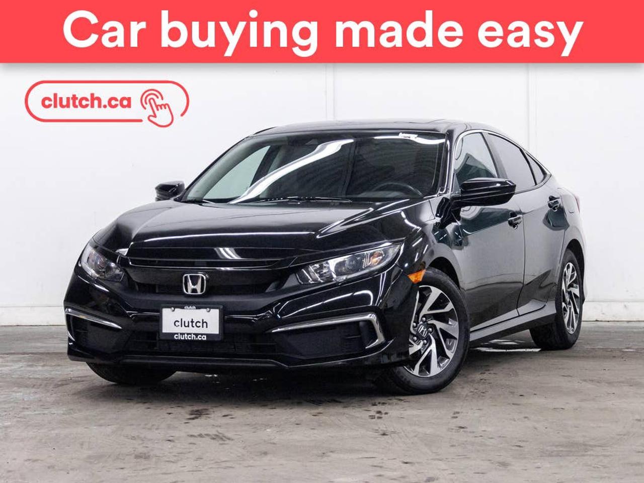Brake Assist, Front Heated Seats, Folding Rear Seats and more!<br> <br>Clutch is the largest online used car retailer in Canada, delivering a seamless, hassle-free car-buying experience to drivers everywhere. Shop thousands of used cars online, get the right one delivered to your door, and enjoy peace of mind with our 10-Day Money-Back Guarantee. How sweet is that? To learn more, visit clutch.ca.<br> <br>The top features for this car include:<br> <br>Electric Parking Brake<br>Brake Assist<br>Front Heated Seats<br>Folding Rear Seats<br>Climate Control<br>Dual Zone Front Climate Control<br>Speed-Sensitive Volume<br>Bluetooth Music<br>Touchscreen Display<br>Cruise Control<br>Adaptive Cruise Control<br>12V Outlet<br>Hands Free Device Connectivity<br>Apple CarPlay<br>Android Auto<br>USB Input<br>Keyless Entry<br>Push Button Start<br>Passive Keyless Entry<br>Keyfob Remote Start<br>Lane Departure Warning<br>Active Lane Keep Assistance<br>Forward Collision Mitigation<br>Pedestrian Detection<br>One-Touch Windows<br>Rear Window Defroster<br>Sunroof<br>Hill Assistance<br>Automatic High Beams<br>Rear View Camera<br>Power Driver Seat<br>AM/FM Stereo<br> <br>Seamless home delivery - Delivery to your door in a matter of days. Available on select packages.<br> <br>Try it out for 10 days - If you do not like it, we will take it back. <br> <br>Quality assured - All cars go through our rigorous 210-point inspection and reconditioning process.<br> <br>Peace of mind - Warranty and protection plans available.<br> <br>Haggle-free - No haggling or hard sells.<br> <br>100% Transparency - Full inspection reports on every car, including high-res photography and a free Carfax report.<br> <br>Listed price is for cash purchase only and does not include taxes, Shipping Fees (if applicable), Delivery Fees (if applicable), government licensing fees.<br> <br>Previous Provincial Registrations:<br>Ontario<br> <br>Stock # 112329