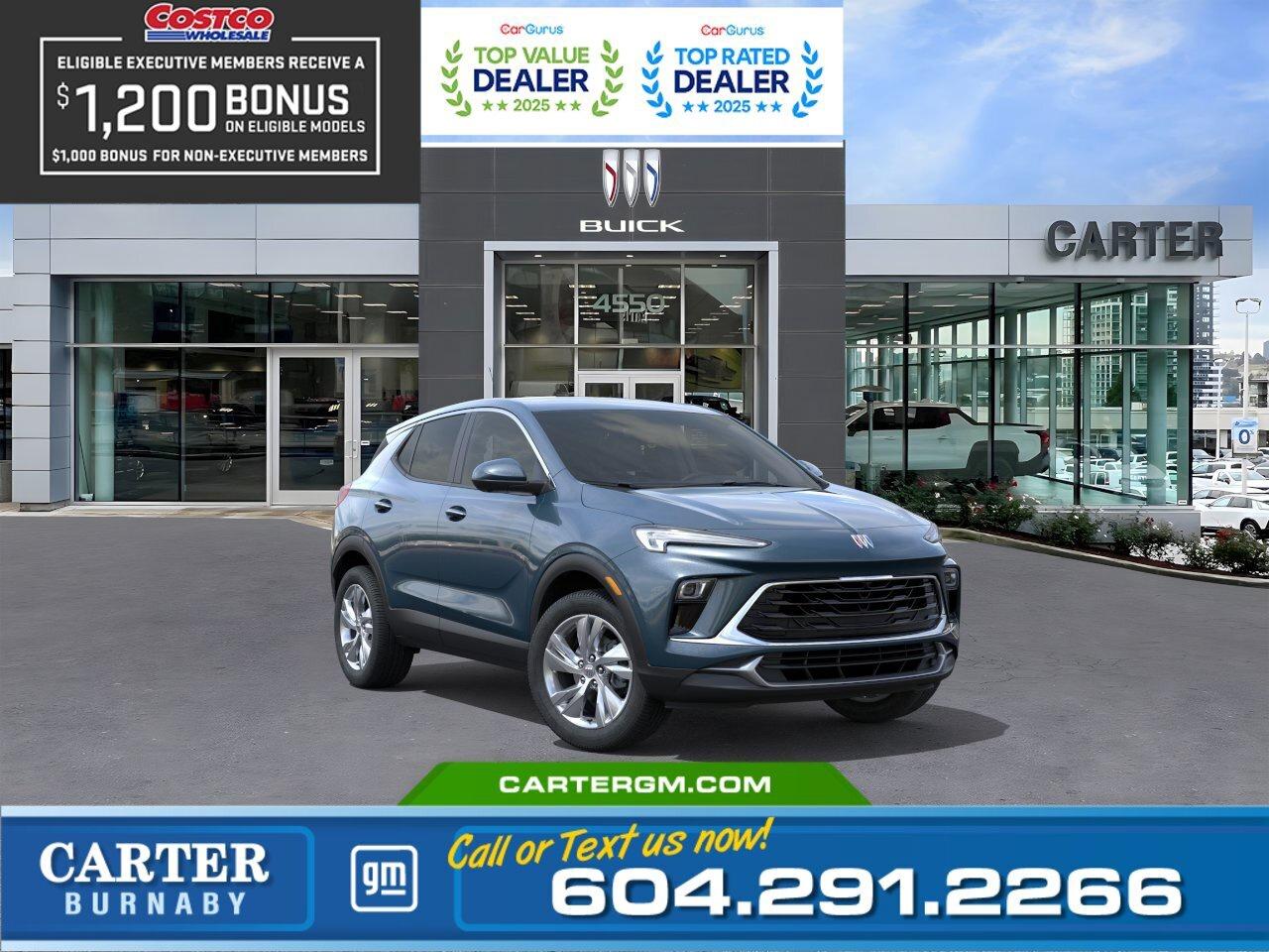 Exclusive savings are back for Costco members at Carter GM Burnaby! Combining Costco bonuses with eligible manufacturer incentives for exceptional value. Receive a $1,200 Executive Member Bonus or your $1,000 Non-Executive Member Bonus on select models, plus additional manufacturer incentives for which members may qualify.   Visit us today or contact our team to confirm eligibility and secure your Costco member savings while this limited time offer lasts!  WHY CARTER GM BURNABY?  - An unrivalled vehicle purchasing experience! - Exceeding our loyal customers expectations since 1963 - 4.5 Google star rating with 2,300+ customer reviews) - CarGurus Top-Rated Dealer 2025 Award - CarGurus Top Value Dealer 2025 Award - Vehicle trades welcome! Best price guaranteed! - We provide upfront pricing, zero hidden fees, and 100% transparency - Fast approvals and 99% acceptance rates (no matter your current credit status!) - Multilingual staff (many languages spoken) - Comfortable non-pressured environment with in-store television, WIFI and a childrens play area! - In-store restaurant: fresh daily menu        Were here to help you drive the vehicle you want, the vehicle you deserve! QUESTIONS? GREAT! WEVE GOT ANSWERS! To speak with a friendly vehicle specialist - CALL NOW! The advertised price includes all standard dealer fees and any applicable manufacturer or dealer incentives. It does not include applicable taxes, licensing, insurance, or optional products or services. Dealer fees will be clearly broken out and itemized on the bill of sale, maximum total of fees $699.00. Prices are shown in Canadian dollars. While we make every effort to ensure accuracy, vehicle details, pricing, options, and availability are subject to change without notice. Please confirm all information with dealership sales management before purchase. Dealer Code: 81129