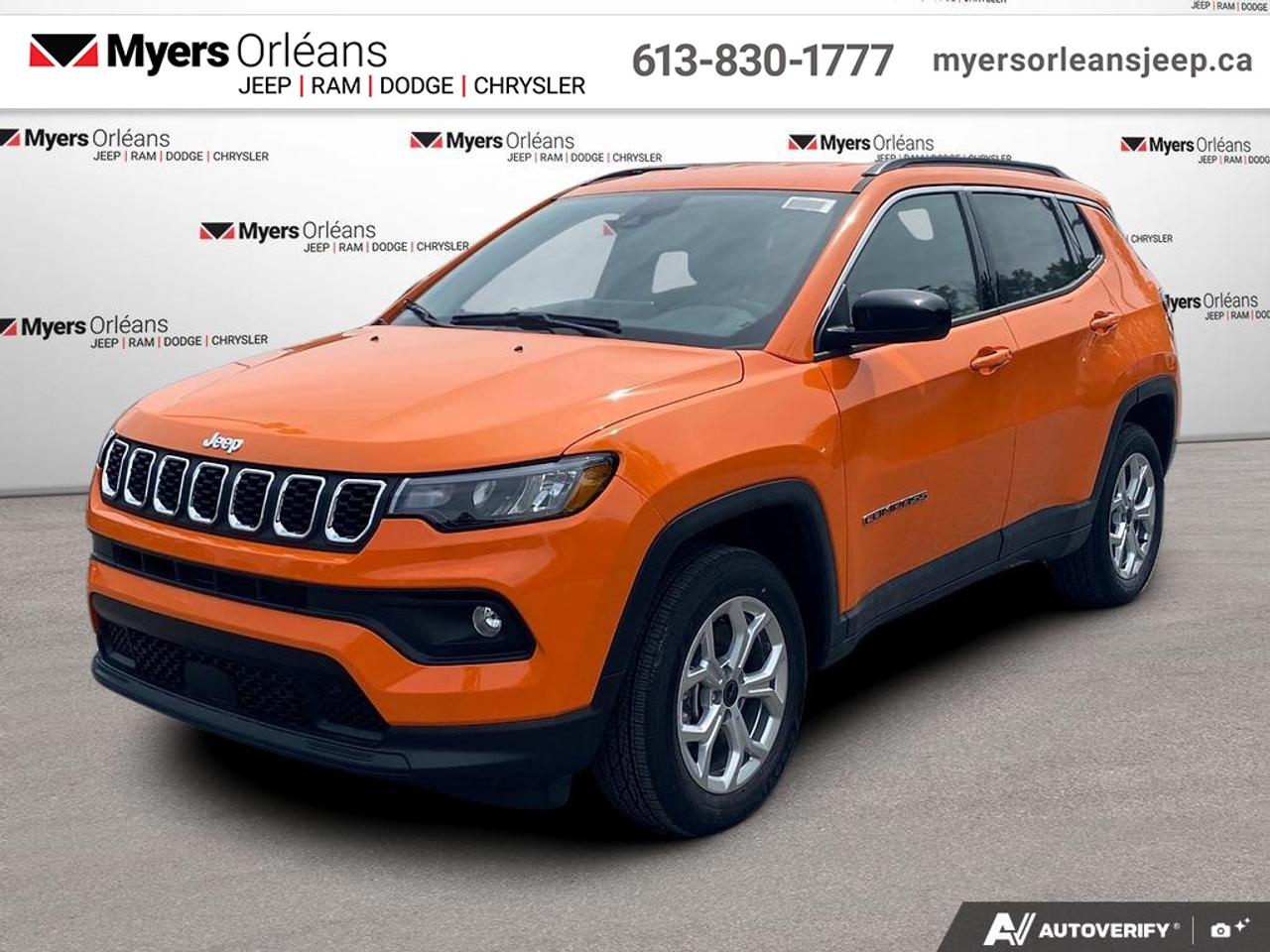 <b>Heated Steering Wheel,  Remote Start,  Climate Control,  Proximity Key,  Heated Seats!</b><br> <br> This 2026 Jeep Compass features gorgeous styling and introduces new innovative ways to enhance your driving experience.<br> <br>Keeping with quintessential Jeep engineering, this 2026 Compass sports a striking exterior design, with an extremely refined interior, loaded with the latest and greatest safety, infotainment and convenience technology. This SUV also has the off-road prowess to booth, with rugged build quality and great reliability to ensure that you get to your destination and back, as many times as you want.<br> <br>This Joose SUV has an Automatic transmission and is powered by a 200HP 2.0L 4 Cylinder Engine. <br> <br> Our Compasss trim level is North. This Compass North steps things up with a heated steering wheel, dual-zone climate control, remote engine start, roof rack rails, front fog lamps and cornering headlamps, in addition to heated front seats, a 10.1-inch infotainment screen powered by Uconnect 5 with Apple CarPlay and Android Auto, push button start, air conditioning, cruise control with steering wheel controls, and front and rear cupholders. Safety features also include lane keeping assist with lane departure warning, forward collision warning with active braking, driver monitoring alert, and a rearview camera. This vehicle has been upgraded with the following features: Heated Steering Wheel, Remote Start, Climate Control, Proximity Key, Heated Seats, LED Lights, Lane Keep Assist.<br><br> View the original window sticker for this vehicle with this url <b><a href=http://www.chrysler.com/hostd/windowsticker/getWindowStickerPdf.do?vin=3C4NJDBN0TT162043 target=_blank>http://www.chrysler.com/hostd/windowsticker/getWindowStickerPdf.do?vin=3C4NJDBN0TT162043</a></b>.<br> <br>To apply right now for financing use this link: <a href=https://www.myersorleansjeep.ca/apply-for-financing/ target=_blank>https://www.myersorleansjeep.ca/apply-for-financing/</a><br> <br/>Buy this vehicle now for the lowest weekly payment of <b>$143.09</b> with $0 down for 96 months @ 5.29% APR O.A.C. ( Plus applicable taxes - **Rebates may not be applicable on all purchase types [cash, lease, or finance]. Eligibility and conditions may vary. Please see dealer for full details and confirmation of eligibility. / Total Obligation of $59527 ). See dealer for details. <br><br>The road to new driving experiences begins in our inventory, where youll find an incredible array of brand-new cars, trucks, minivans, and SUVs, including two of our bestselling models, the Dodge Ram 1500 and the Dodge Grand Caravan. If you want to know what the cutting edge of automotive technology looks like, all you have to do is visit Myers Orleans Jeep! Each model comes loaded with the convenient features and cool technology that help make every trip memorable. Looking for additional everyday luxury at a price thats incredibly wallet-friendly? Choose from our selection of quality pre-owned models! If you can think of a road, our friendly and knowledgeable sales team will help you find the perfect vehicle to drive it.<br><br>We may be a well-established dealership thats been part of the community for many years, but that doesnt mean were stuck in the past! At Myers Orleans Jeep, were proud to provide a fresh, modern approach to car buying. Using our array of online tools, you can browse our extensive inventory, schedule a service appointment, order parts, and even apply for credit from wherever youve got a connection. Our goal is to create relationships that will last, and we know that the best way to do this is by providing a dealership experience thats based on honesty, transparency, trust, and a commitment to customers. Stop by today and discover all the ways we go above and beyond for you.<br><br> Come by and check out our fleet of 40+ used cars and trucks and 70+ new cars and trucks for sale in Orleans.  o~o