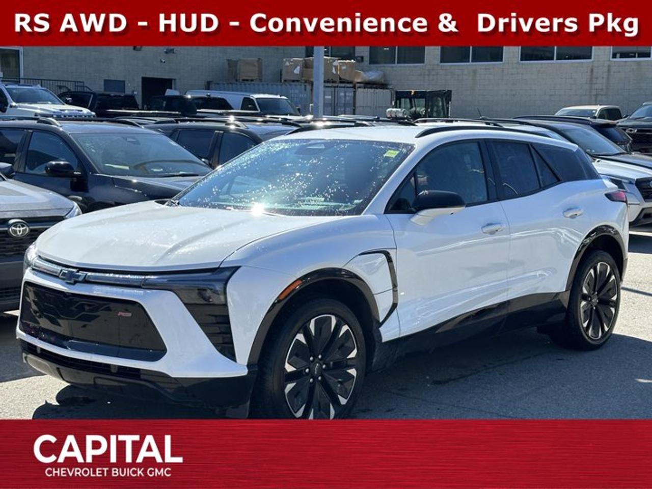 Recent Arrival! Certified.Ask for the Internet Department for more information or book your test drive today! Call 403-256-4960 for fast answers at your fingertips! Disclaimer: All prices are plus taxes. See dealer for details. AMVIC Licensed Dealer # B2020028.2024 Blazer EV 1-Speed Automatic AWD Blazer EV RS, Electric Motor, AWD, 6-Speaker Audio System Feature, 8-Way Power Driver Seat Adjuster, Air Conditioning, Bluetooth® For Phone, Heads-Up Display, Heated Driver & Fr Passenger Seats Cushion & Seatback, Heated rear seats, Power Liftgate, Preferred Equipment Group 1RS, Ventilated Driver & Front Passenger Seats, Wheels: 21 Machined-Face Aluminum.Awards:* Motor Trend SUV of the Year