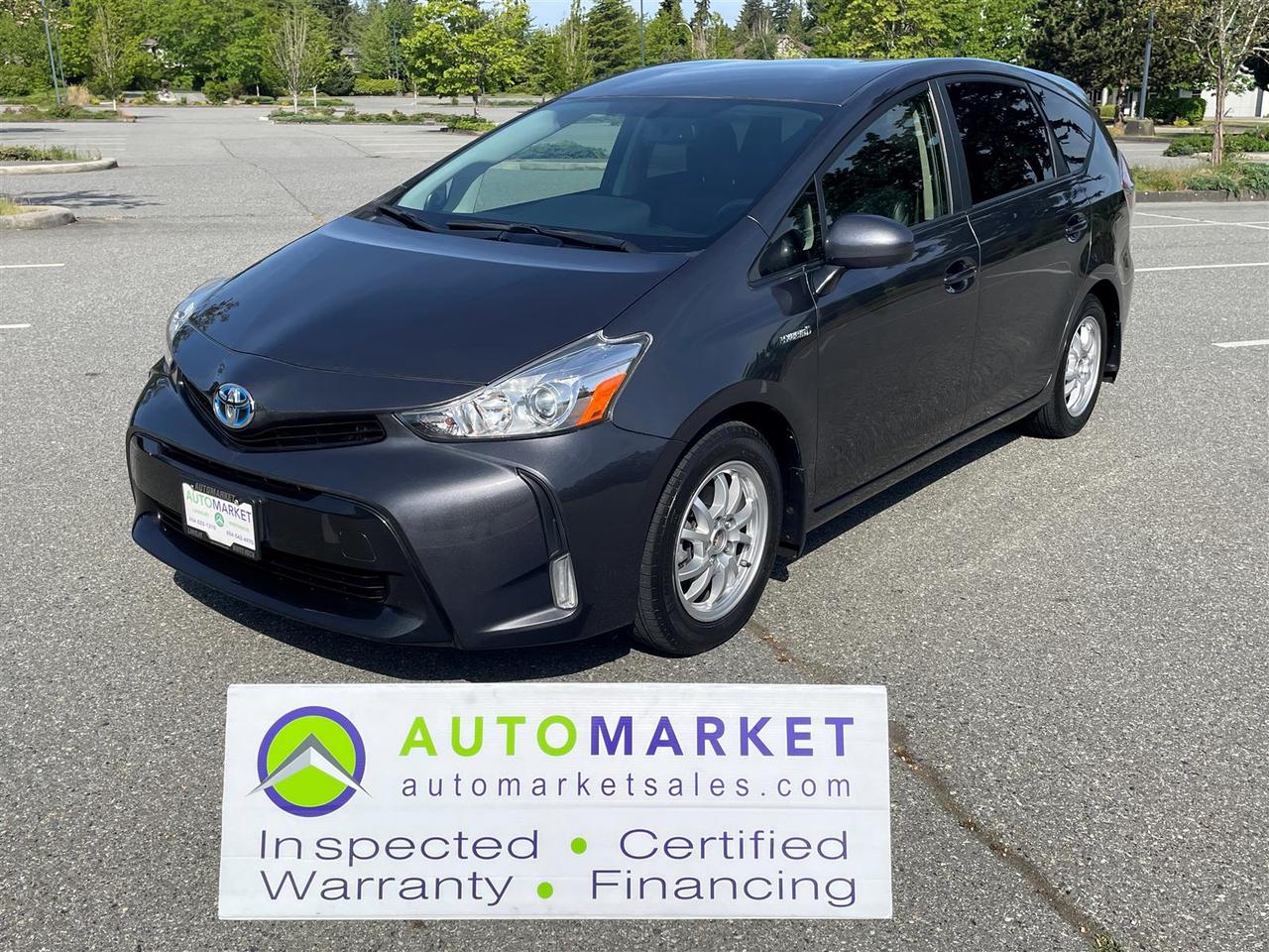 Used 2015 Toyota Prius V 63,000KM, MODEL 4 , FINANCING, WARRANTY AND FULLY INSPECTED! for sale in Surrey, BC