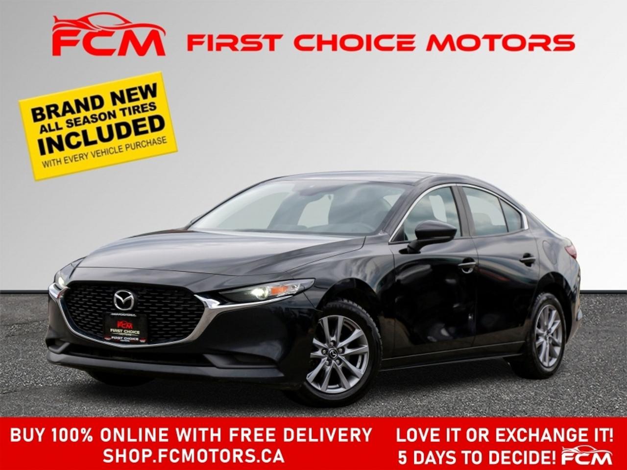 ** ** SPECIAL LIMITED TIME OFFER ** ** PURCHASE ANY VEHICLE THIS WEEK AND RECEIVE 4 BRAND-NEW ALL-SEASON TIRES AT NO ADDITIONAL COST!!! DONT MISS THIS EXCLUSIVE CHANCE TO UPGRADE YOUR RIDE AND STAY PREPARED FOR ANY WEATHER!!!       EXCITING NEWS FROM FIRST CHOICE MOTORS! Our brand-new online showroom is now open to the public, bringing the ultimate car shopping experience right to your fingertips! Enjoy a 100% online car shopping experience, with over 500 certified vehicles in stock, comprehensive protection plans, and thousands of new auto parts & accessories available! Plus, for a limited time, were offering FREE deliveries across Ontario on all vehicle purchases! Dont miss outvisit Shop.fcmotors.ca to find and upgrade your perfect vehicle today!      Welcome to First Choice Motors, the largest car dealership in Toronto of pre-owned cars, SUVs, and vans priced between $5000-$15,000. With an impressive inventory of over 300 vehicles in stock, we are dedicated to providing our customers with a vast selection of affordable and reliable options.       Were thrilled to offer a used 2020 Mazda MAZDA3 GX Skyactiv, black color with 142,000km (STK#10051) This vehicle was $15990 NOW ON SALE FOR $14990. It is equipped with the following features:   - Manual Transmission   - Heated seats   - Bluetooth   - Apple CarPlay   - Reverse camera   - Alloy wheels   - Power windows   - Power locks   - Power mirrors   - Air Conditioning      At First Choice Motors, we believe in providing quality vehicles that our customers can depend on. All our vehicles come with a 36-day guarantee on all safety related items. We also offer additional warranty options up to 5 years for our customers who want extra peace of mind.      Furthermore, all our vehicles are sold fully certified with brand new brakes rotors and pads, a fresh oil change, and brand new set of all-season tires installed & balanced. You can be confident that this car is in excellent condition and ready to hit the road.      At First Choice Motors, we believe that everyone deserves a chance to own a reliable and affordable vehicle. Thats why we offer financing options with low interest rates starting at 7.9% O.A.C. Were proud to approve all customers, including those with bad credit, no credit, students, and even 9 socials. Our finance team is dedicated to finding the best financing option for you and making the car buying process as smooth and stress-free as possible.      Our dealership is open 7 days a week to provide you with the best customer service possible. We carry the largest selection of used vehicles for sale under $9990 in all of Ontario. We stock over 300 cars, mostly Hyundai, Chevrolet, Mazda, Honda, Volkswagen, Toyota, Ford, Dodge, Kia, Mitsubishi, Acura, Lexus, and more. With our ongoing sale, you can find your dream car at a price you can afford. Come visit us today and experience why we are the best choice for your next used car purchase!      All prices include $22.00 OMVIC Fee.  Excludes, license plates, ownership registration and ONTARIO HST (13%)   *No Credit Card payments can be accepted for Vehicle Purchases*    *No Credit Card payments can be accepted for Vehicle Purchases*