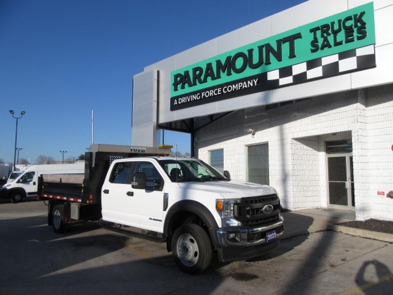 2022 Ford F-550 DIESEL CREW CAB 4X4 WITH 12 FT STEEL DUMP BOX Photo