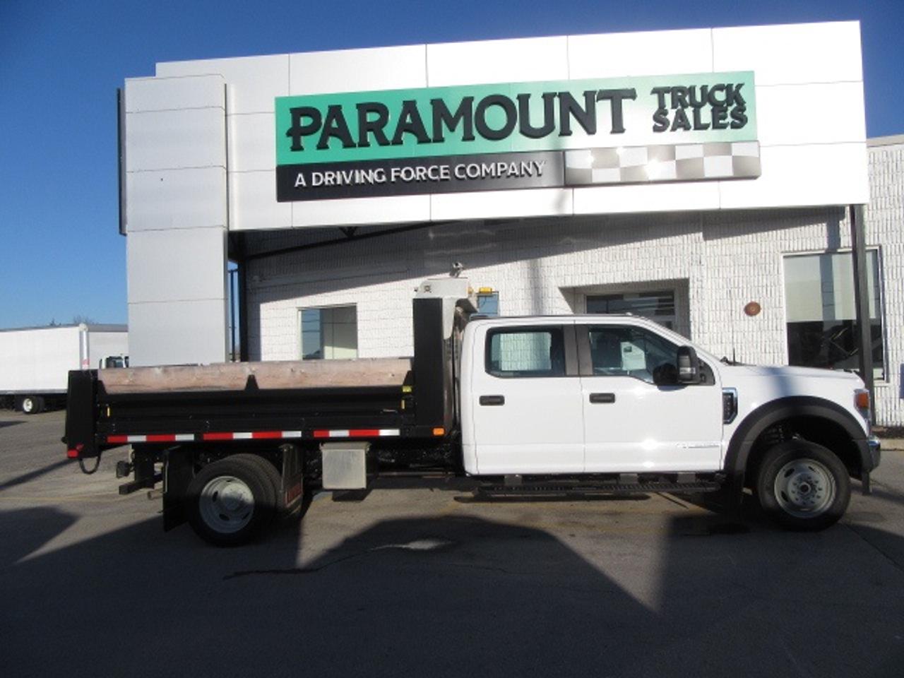 2022 Ford F-550 DIESEL CREW CAB 4X4 WITH 12 FT STEEL DUMP BOX Photo