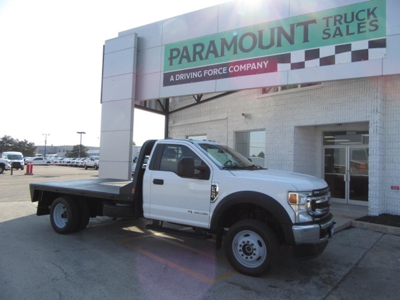 2021 Ford F-550 DIESEL REG CAB 4X4 12 FT STEEL DECK / GOOSENECK Photo