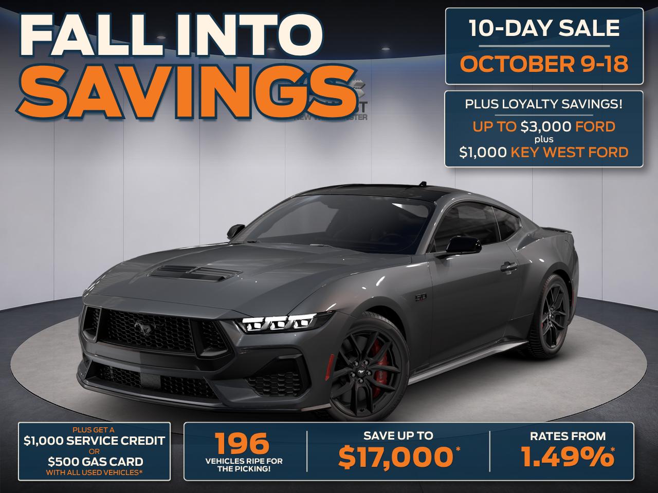 Gray (Carbonized Grey Metallic) 2026 Ford Mustang Coupe Rear-Wheel Drive Automatic
